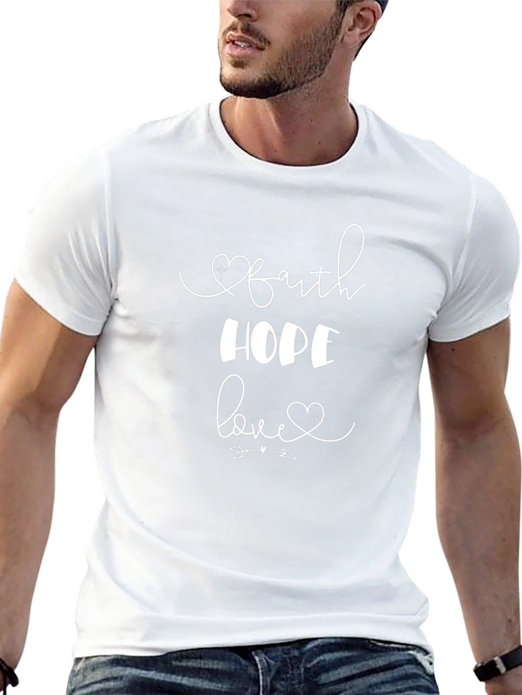 Faith Hope Love Graphic T-Shirt