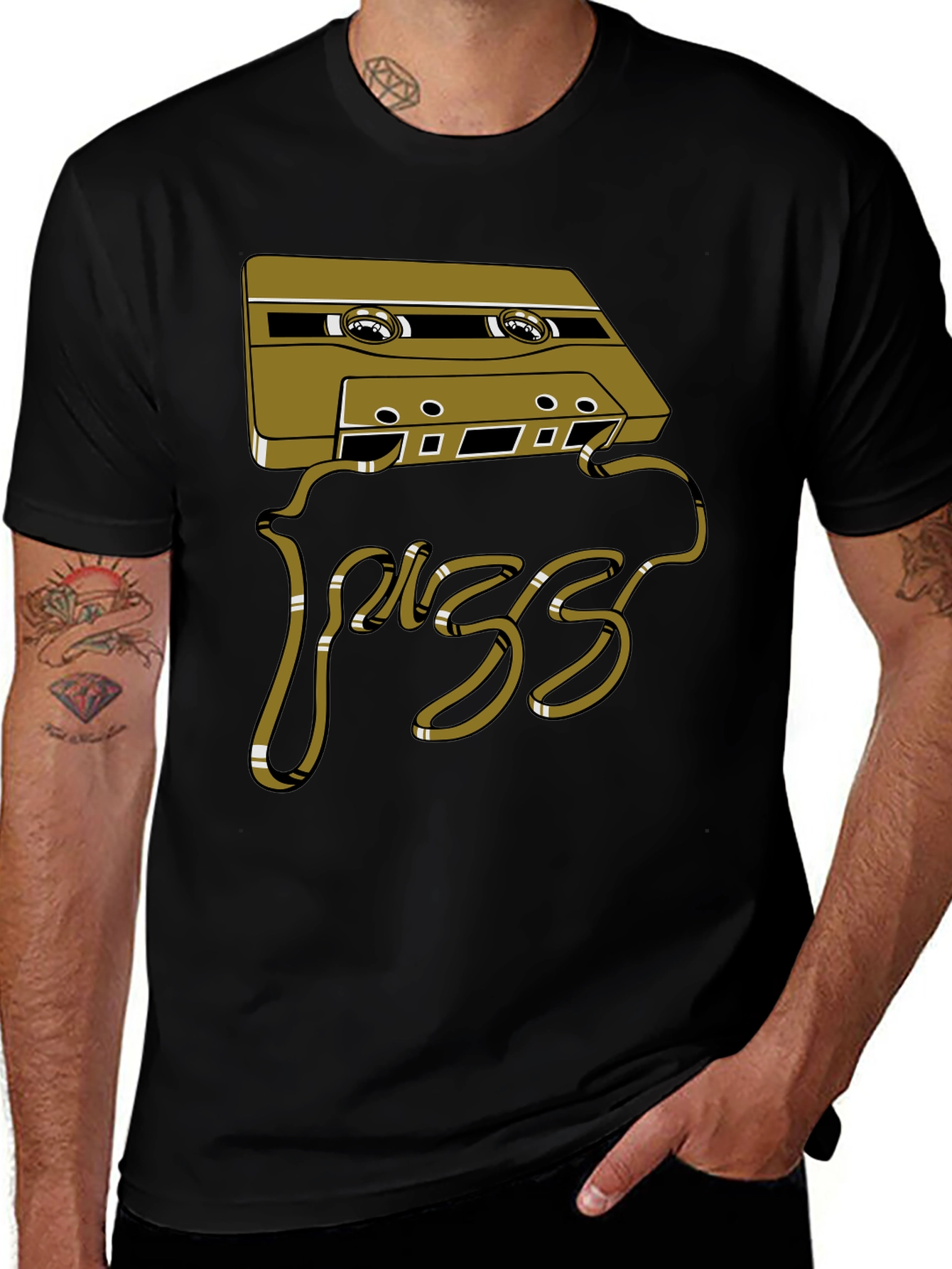 Retro Cassette Tape T-Shirt - Vintage Style