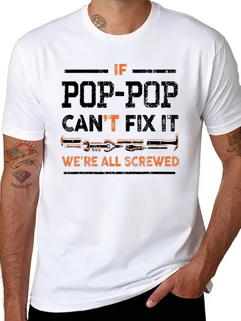 Pop-Pop Can Fix It Funny T-Shirt
