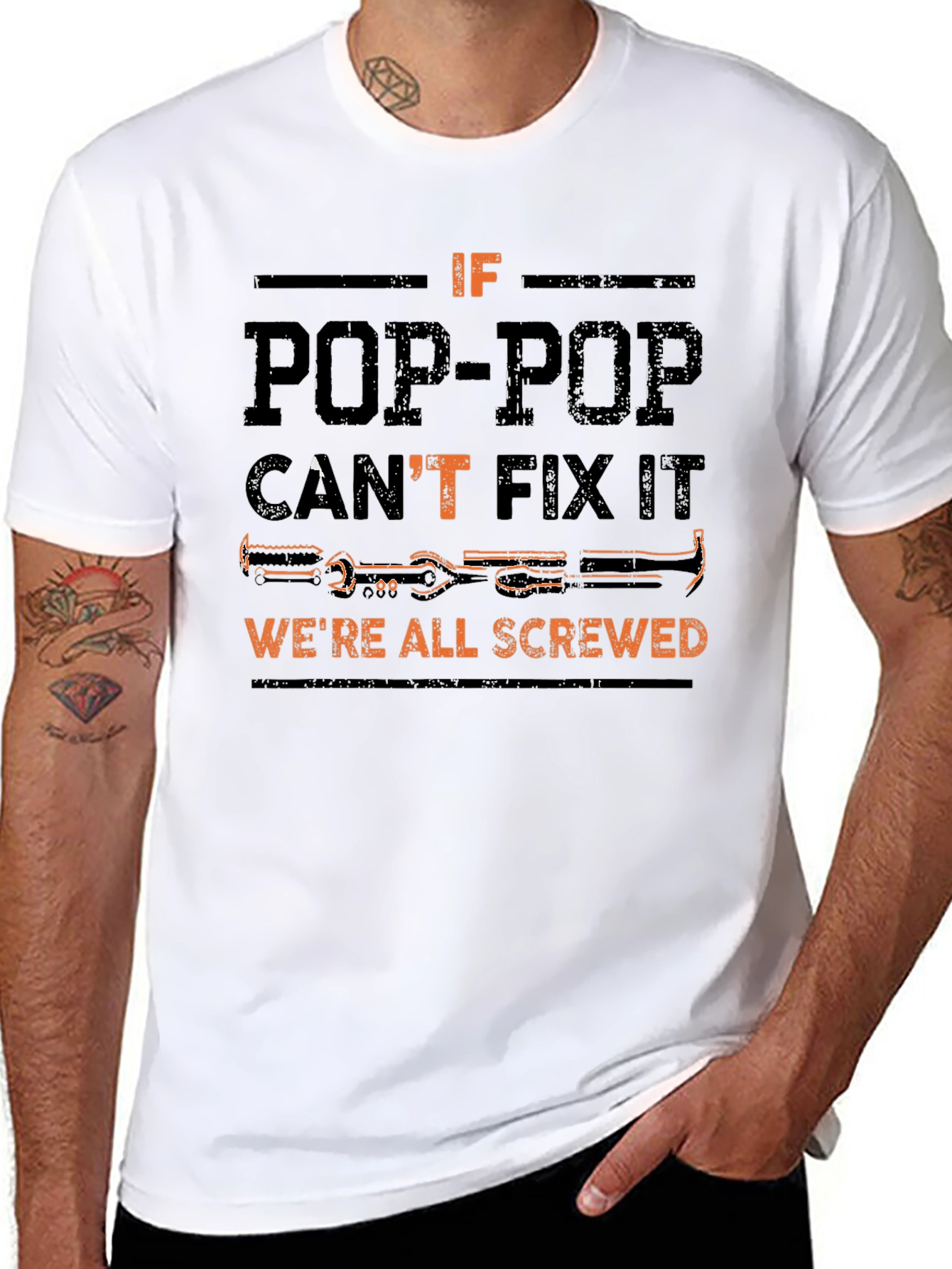 Pop-Pop Can Fix It Funny T-Shirt