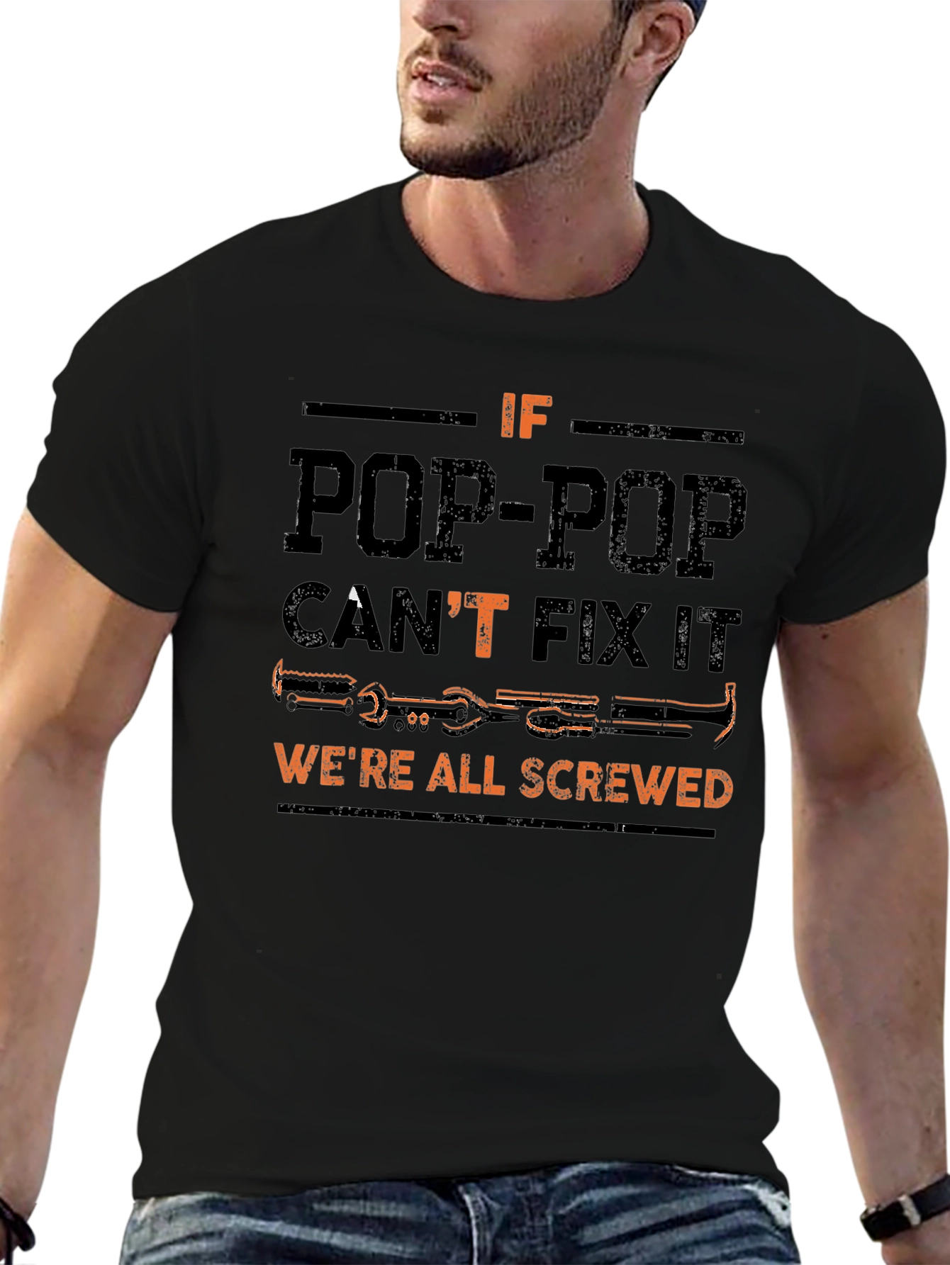 Pop-Pop Can Fix It Funny T-Shirt
