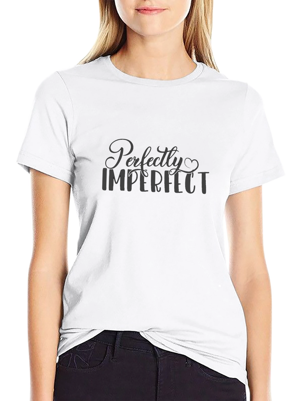 Perfectly Imperfect Mens Black T-Shirt