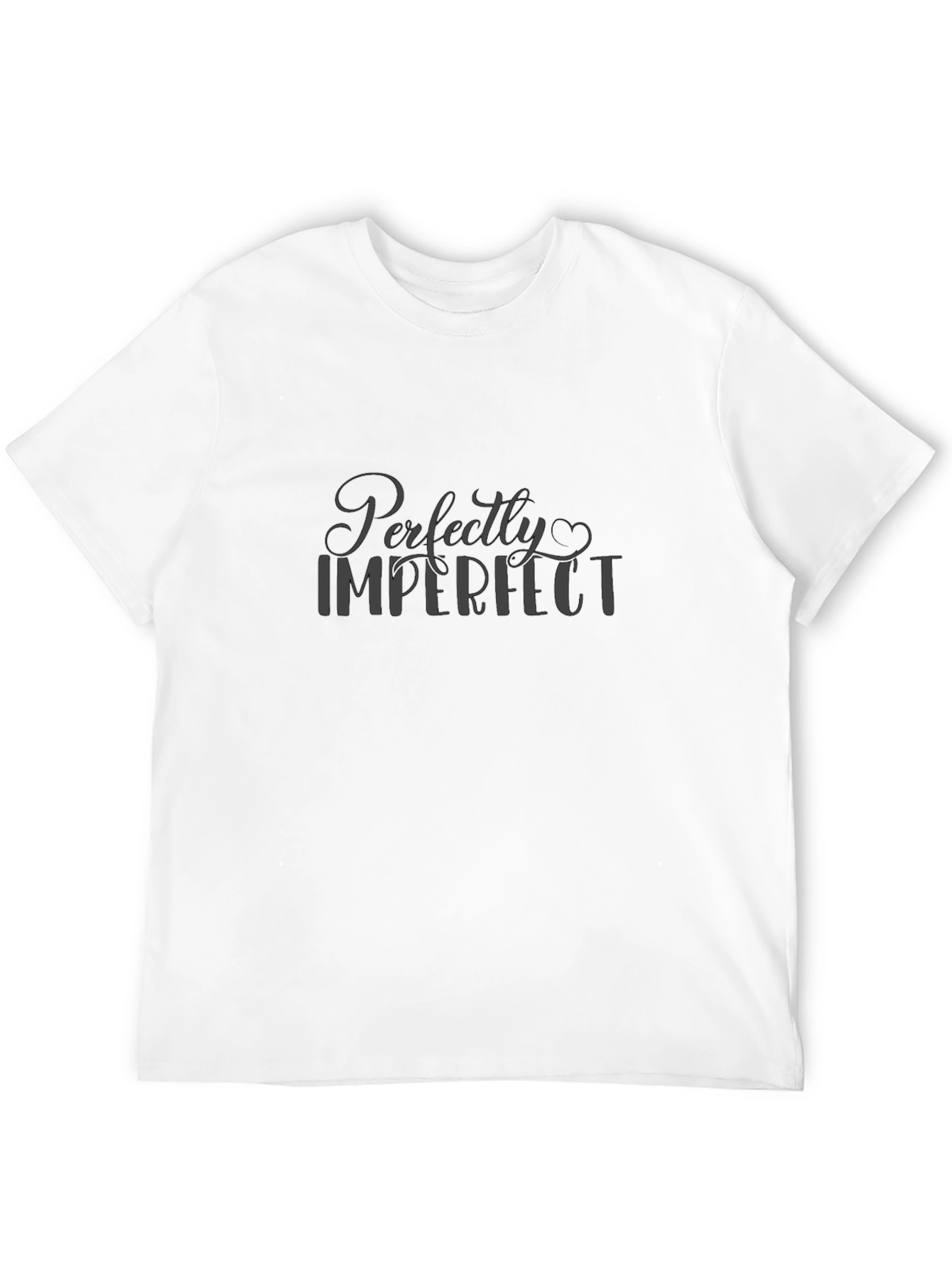 Perfectly Imperfect Mens Black T-Shirt