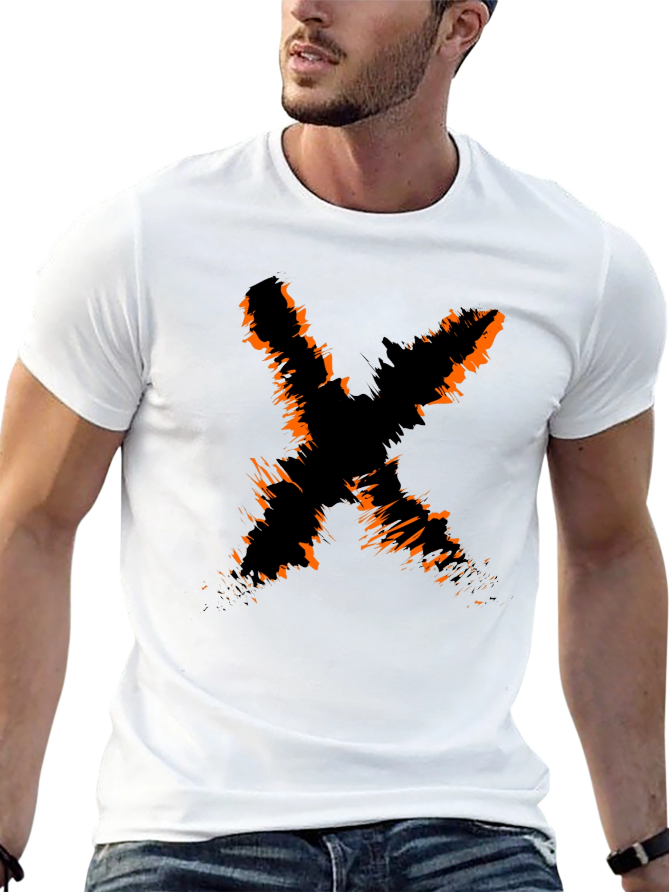 Edgy X Graphic Black Tee