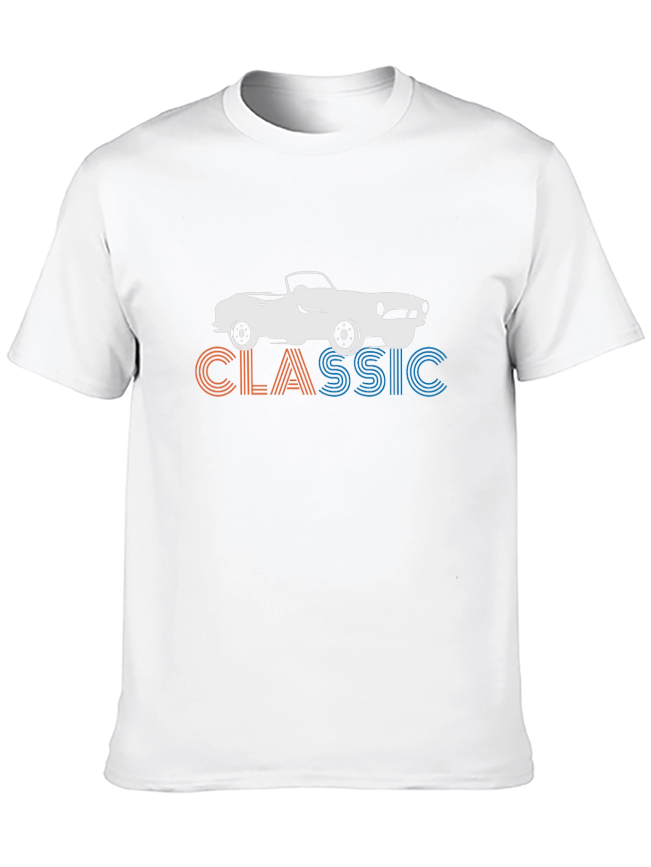 Classic Car Graphic Tee - Retro Style Black T-Shirt