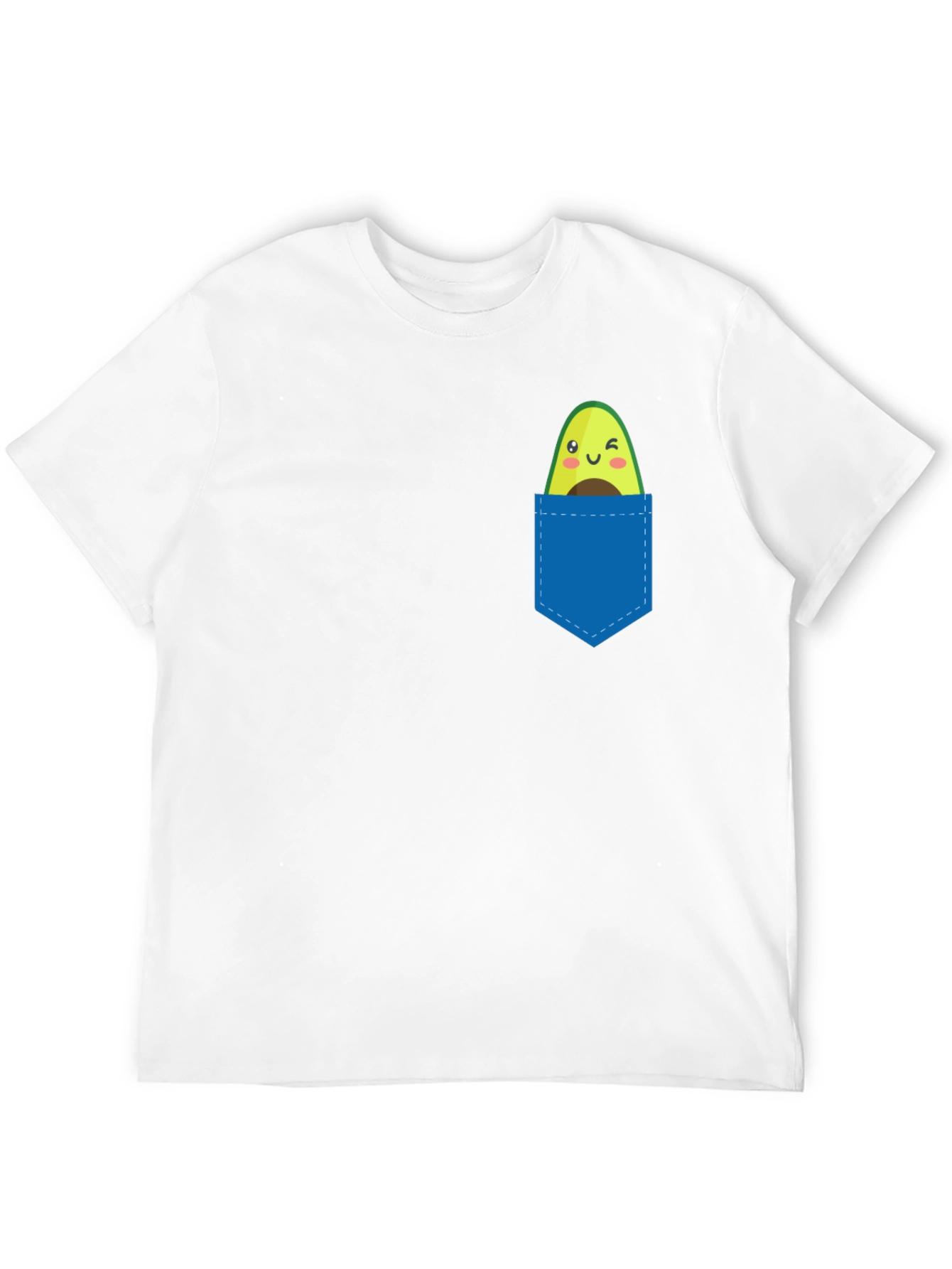 Avocado Pocket Tee - Cute Fruit Graphic T-Shirt