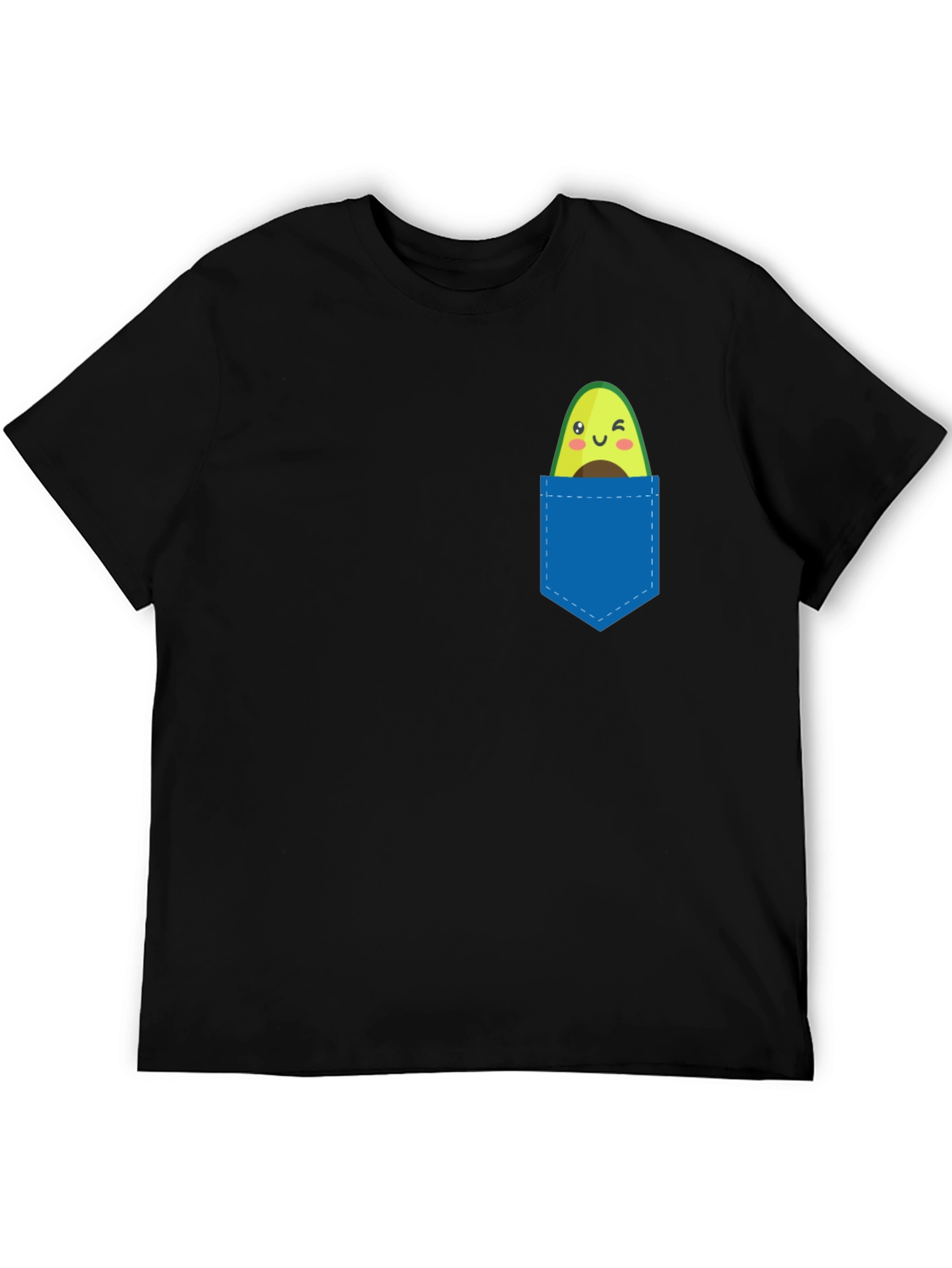 Avocado Pocket Tee - Cute Fruit Graphic T-Shirt