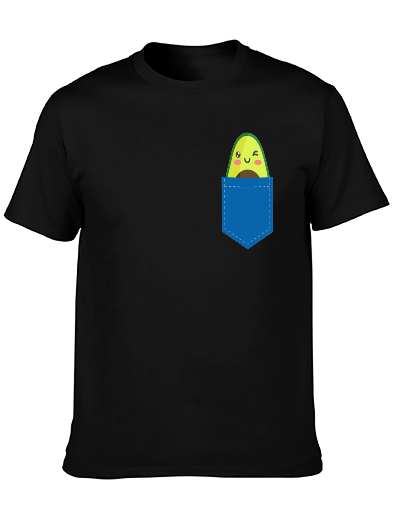 Avocado Pocket Tee - Cute Fruit Graphic T-Shirt