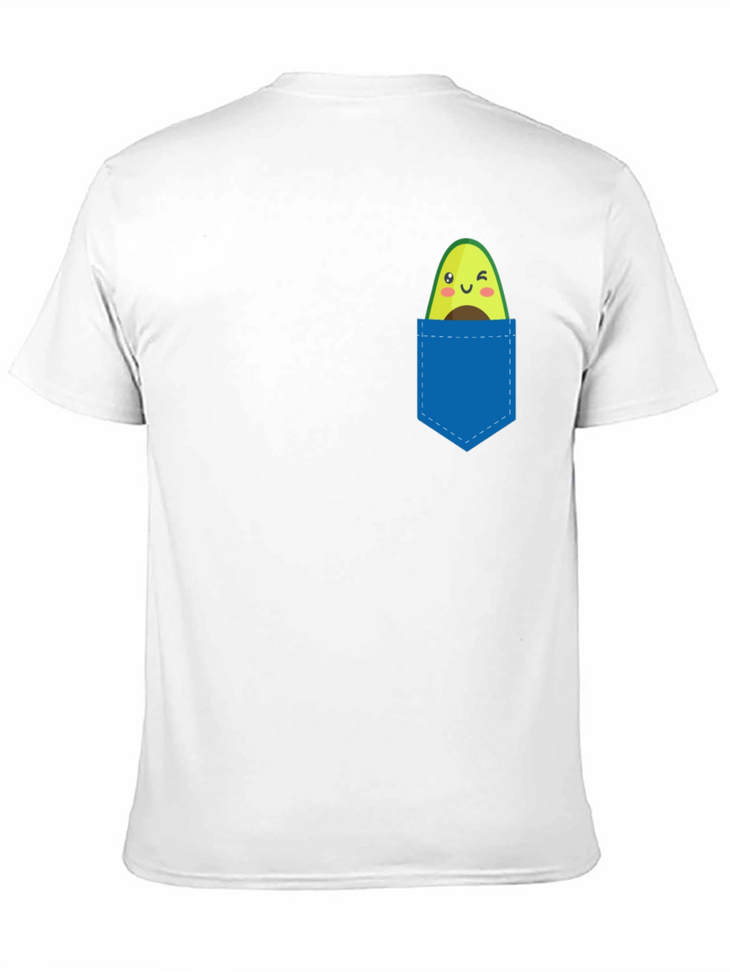 Avocado Pocket Tee - Cute Fruit Graphic T-Shirt
