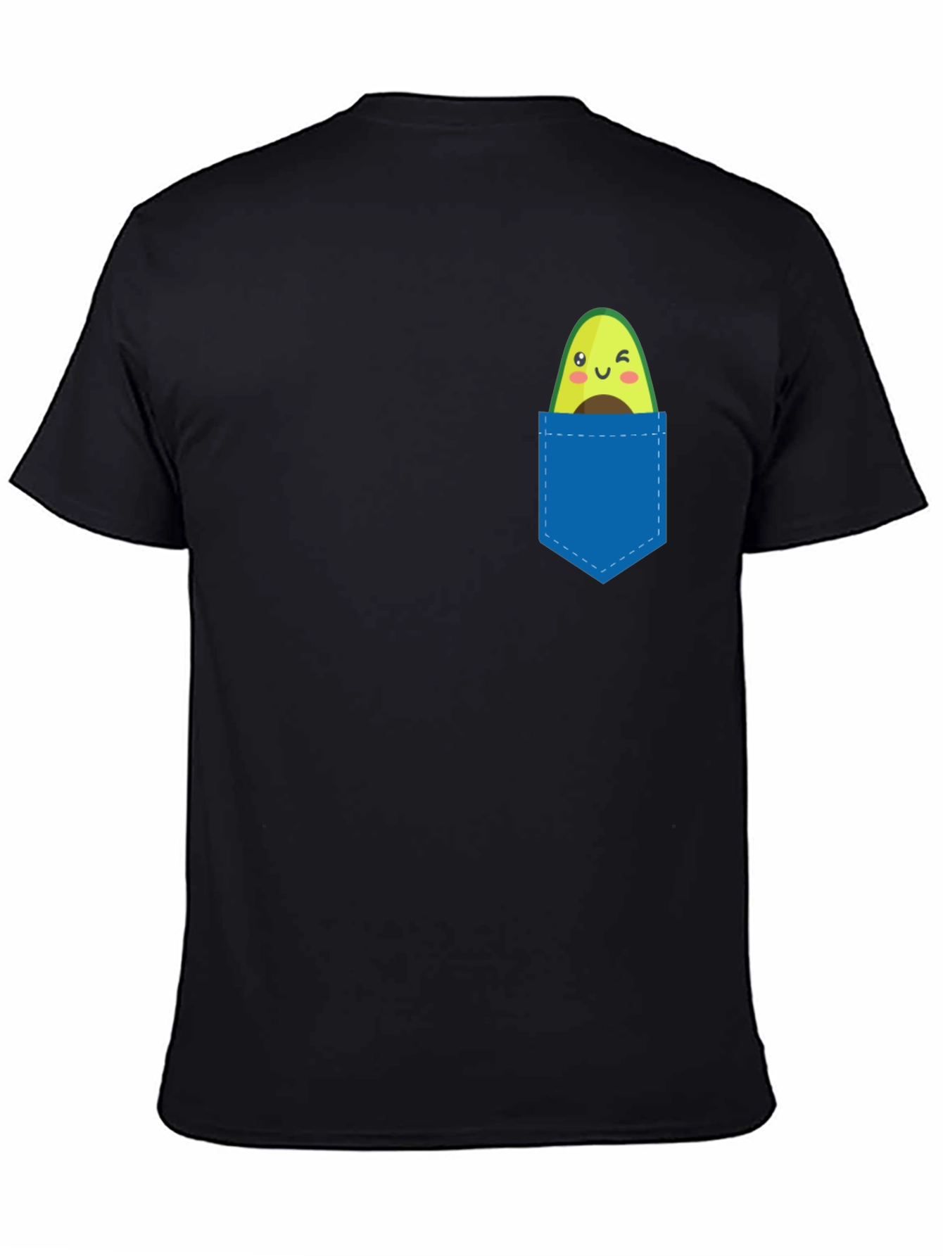 Avocado Pocket Tee - Cute Fruit Graphic T-Shirt