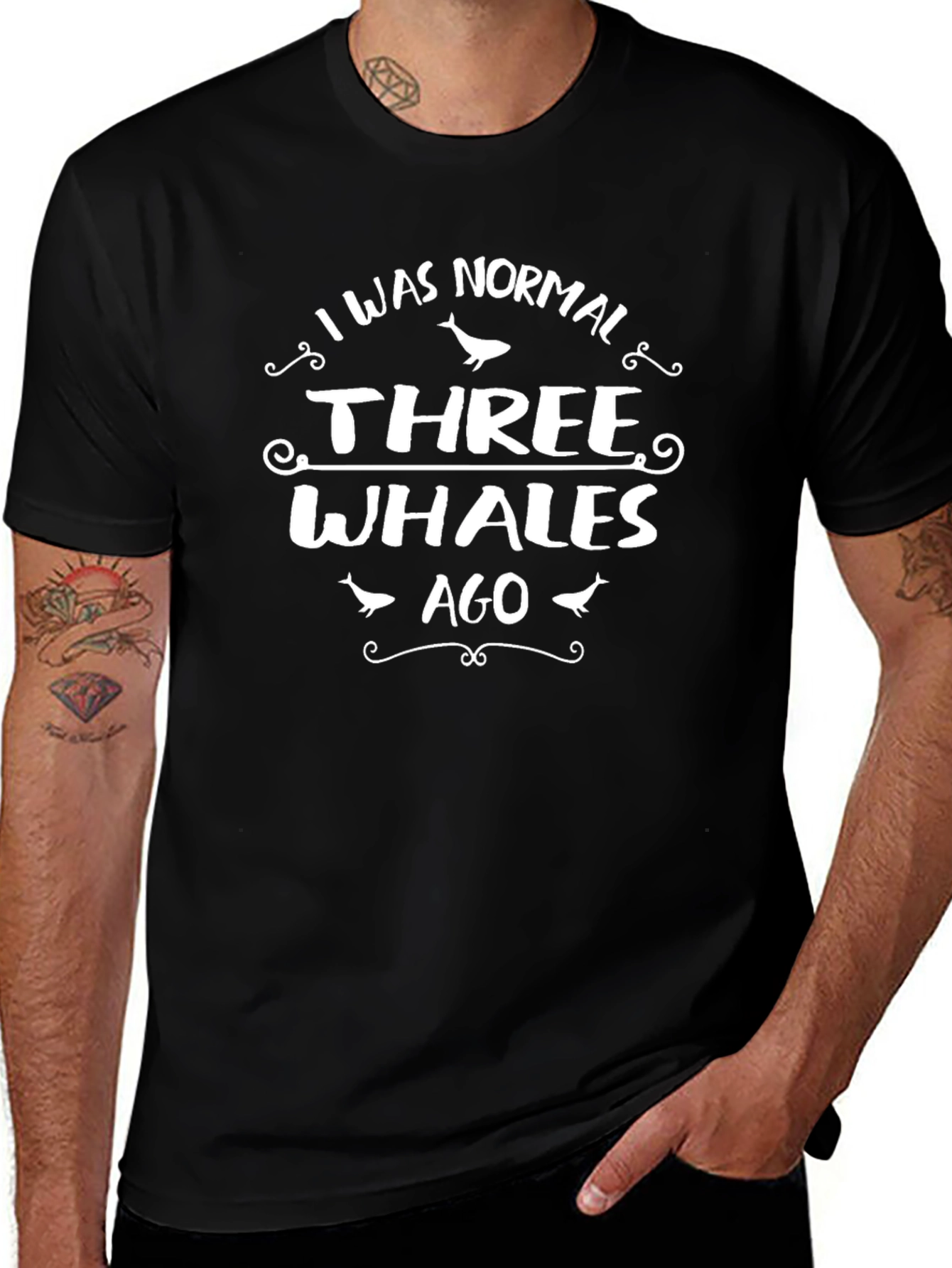 Funny Whale T-Shirt - I Was Normal Three Whales Ago