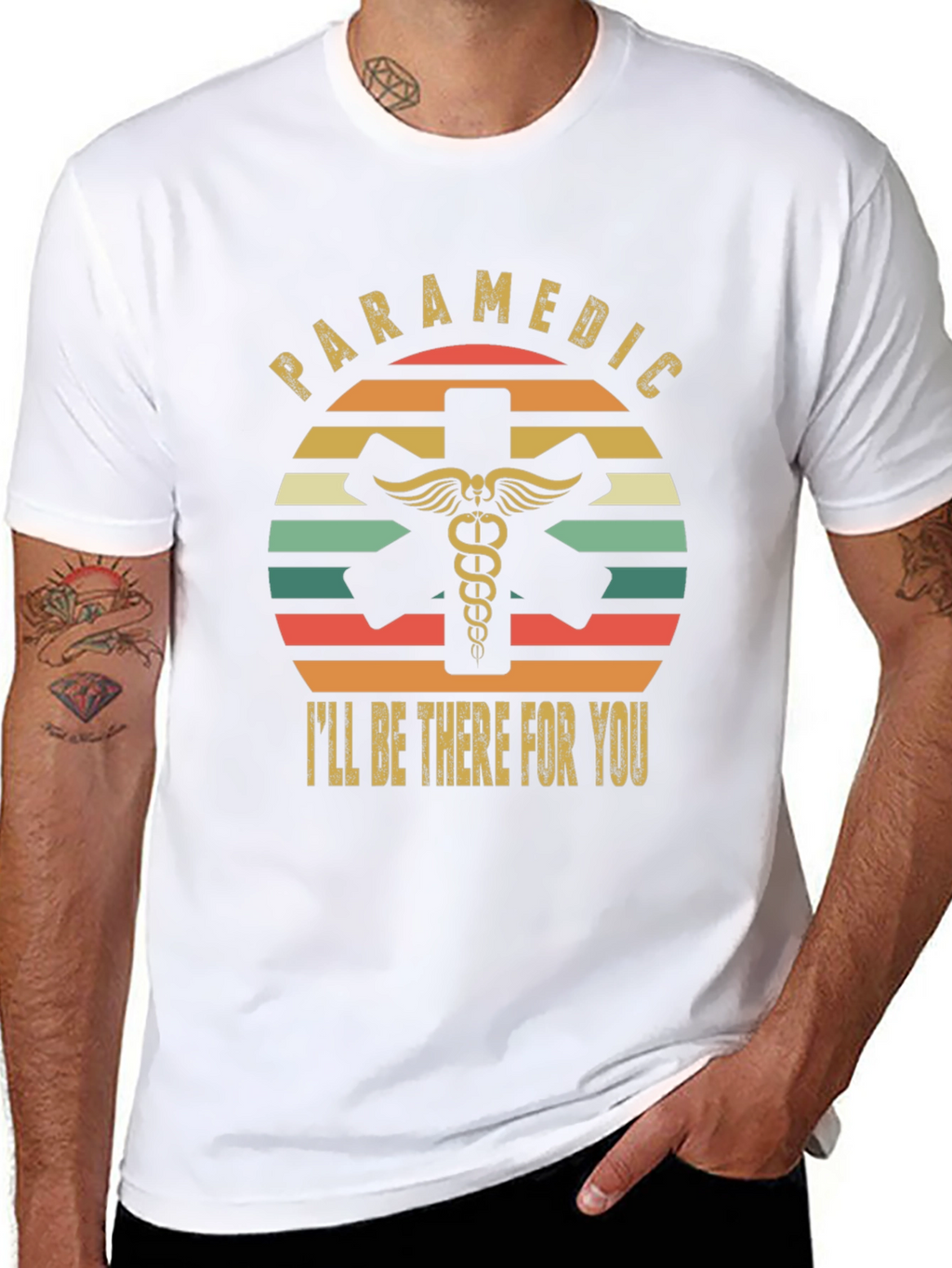 Paramedic Ill Be There For You Retro T-Shirt