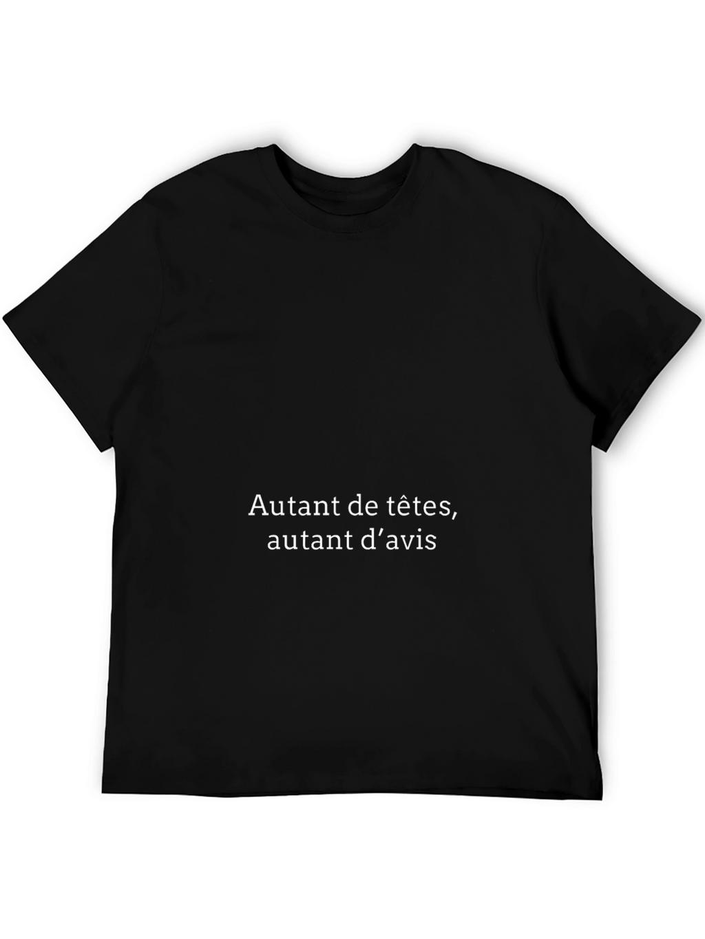 Autant De Têtes Black T-Shirt