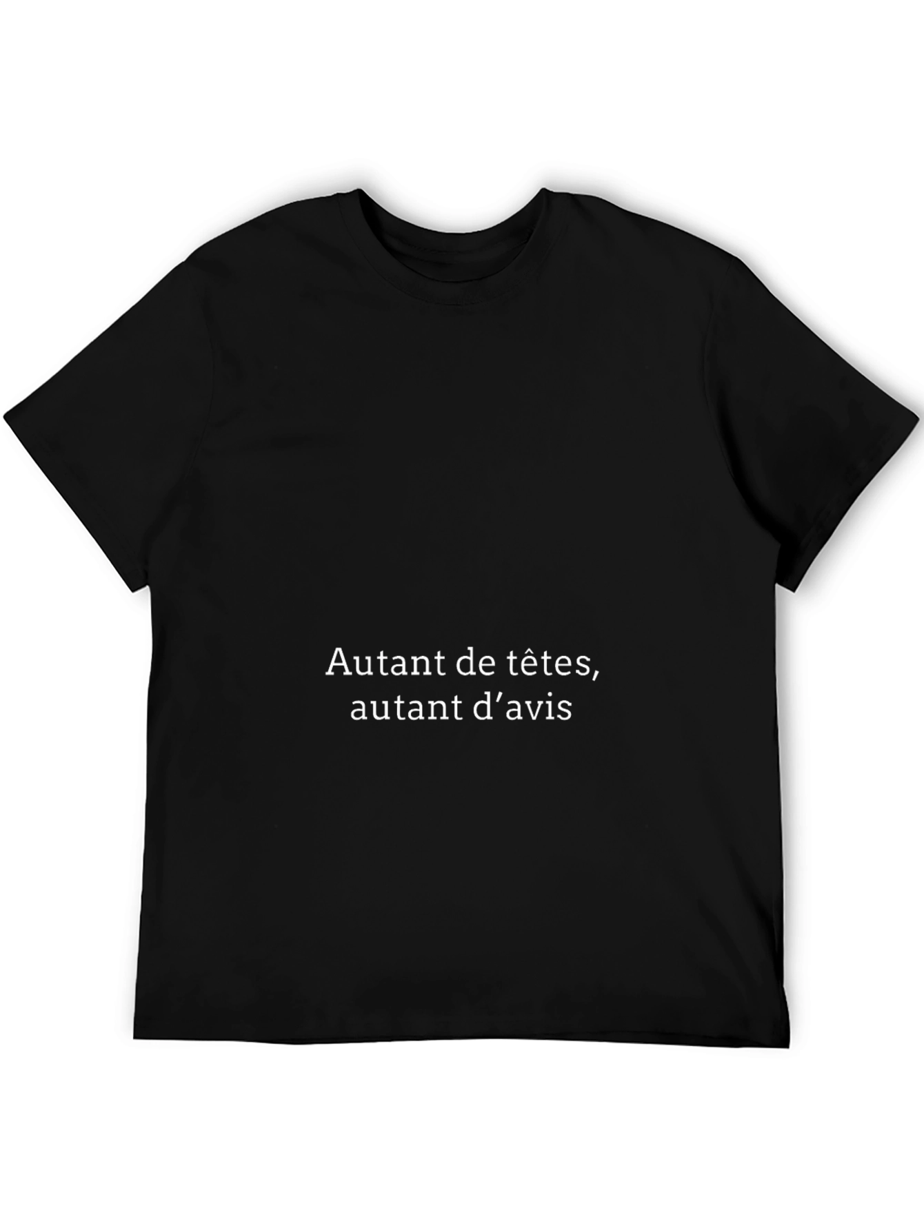 Autant De Têtes Black T-Shirt