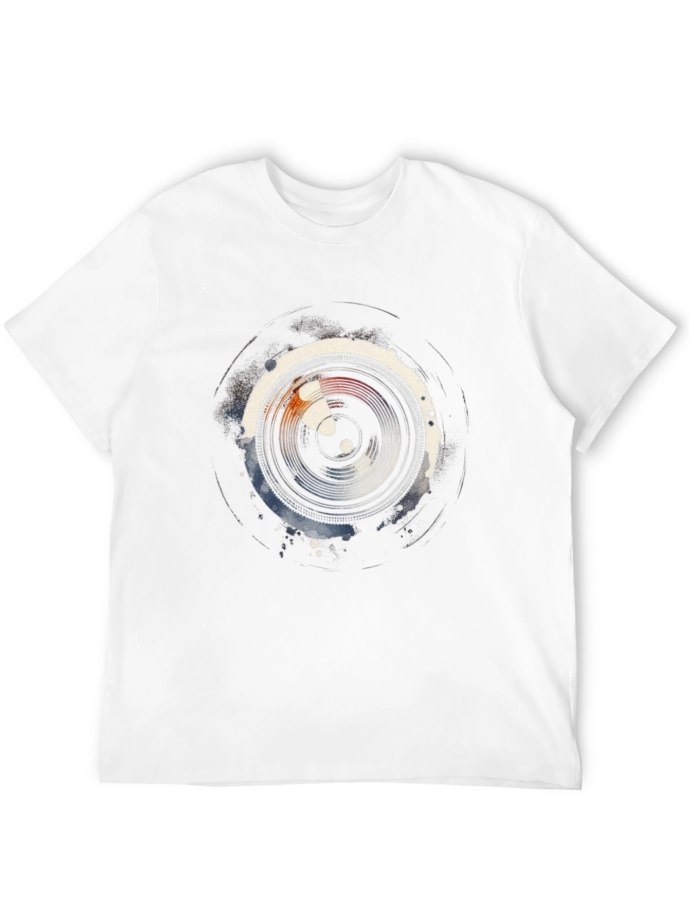 Lens Graphic Mens Black Tee - Photographer Style