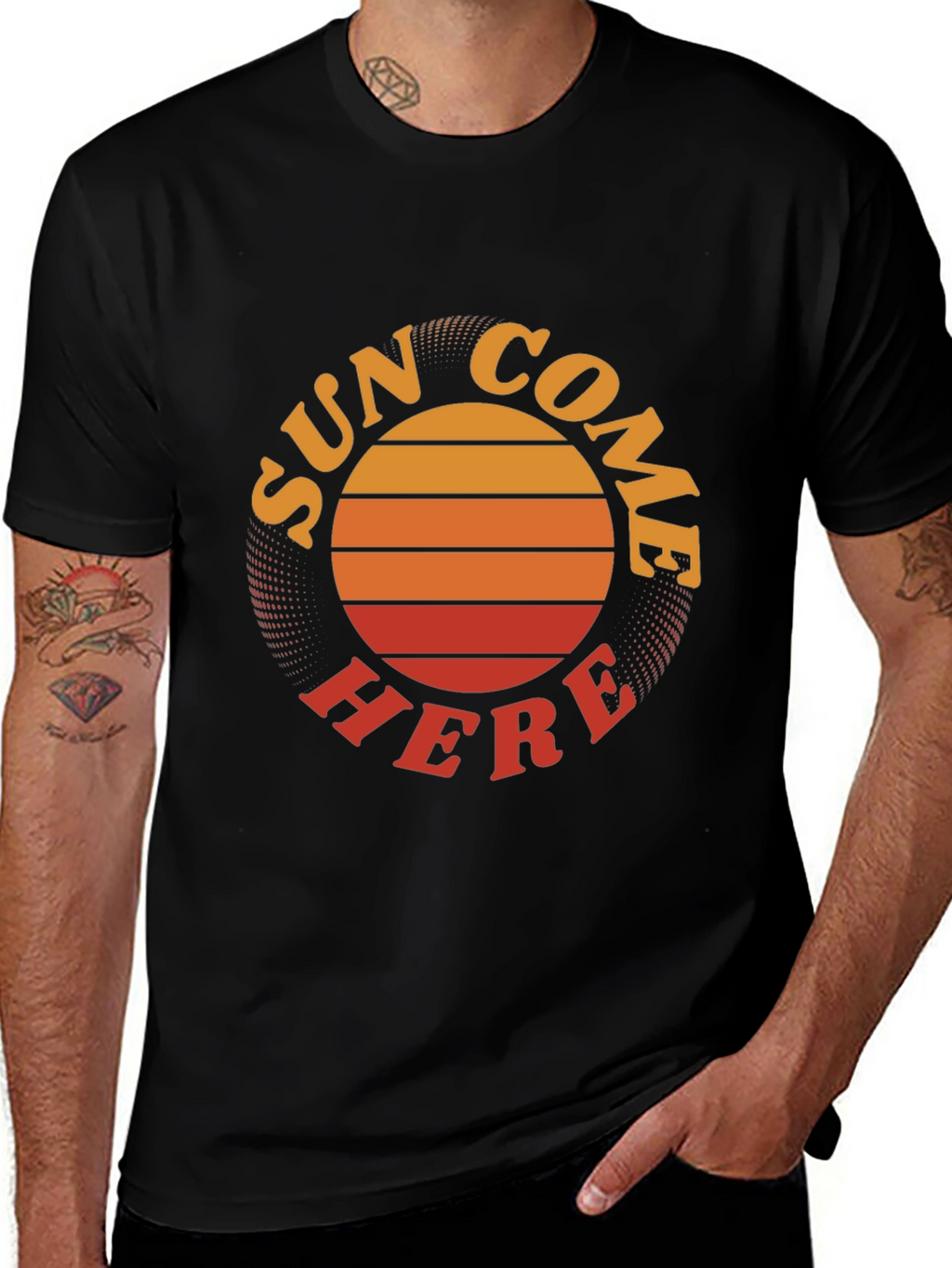 Sun Come Here Graphic Tee - Retro Vibe