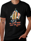 BBQ Hot Dog Graphic T-Shirt