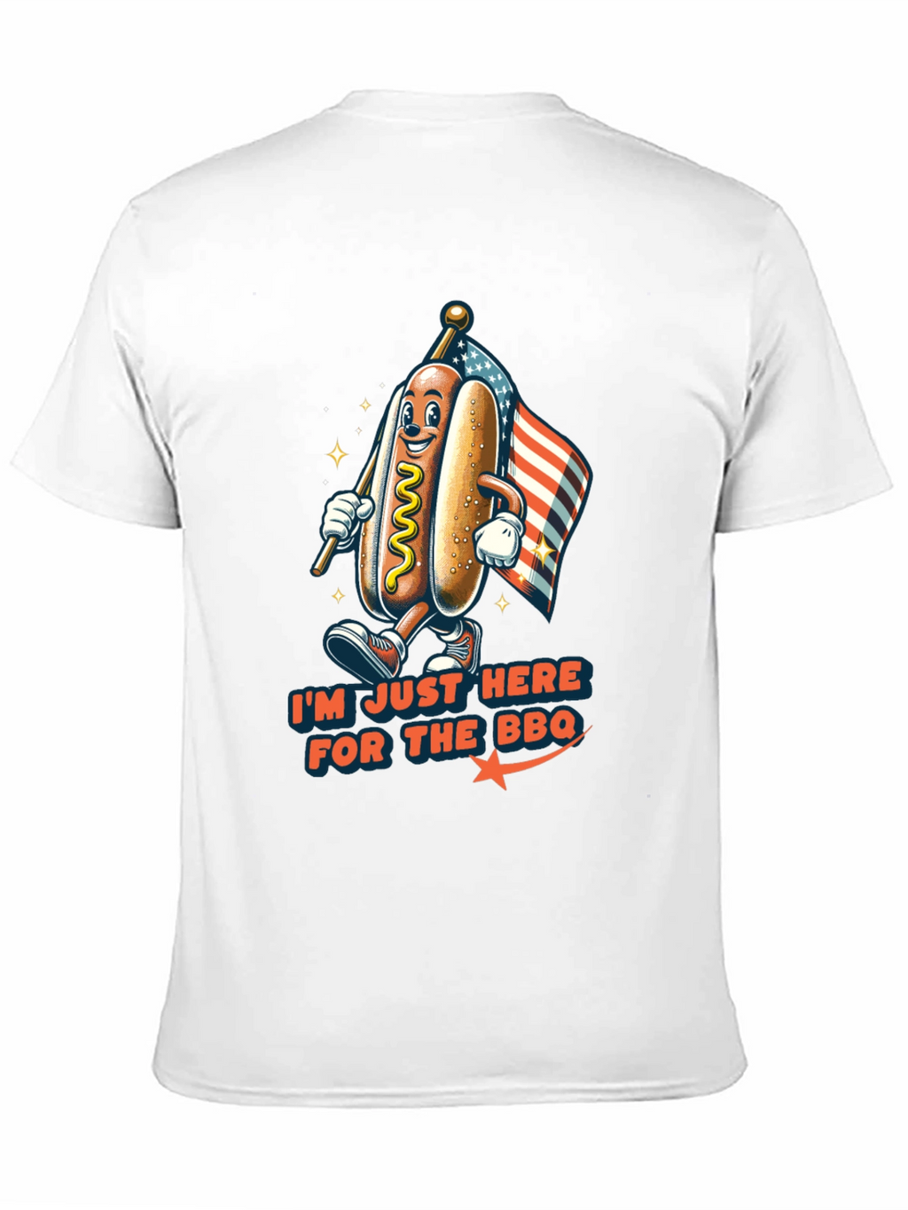 BBQ Hot Dog Graphic T-Shirt