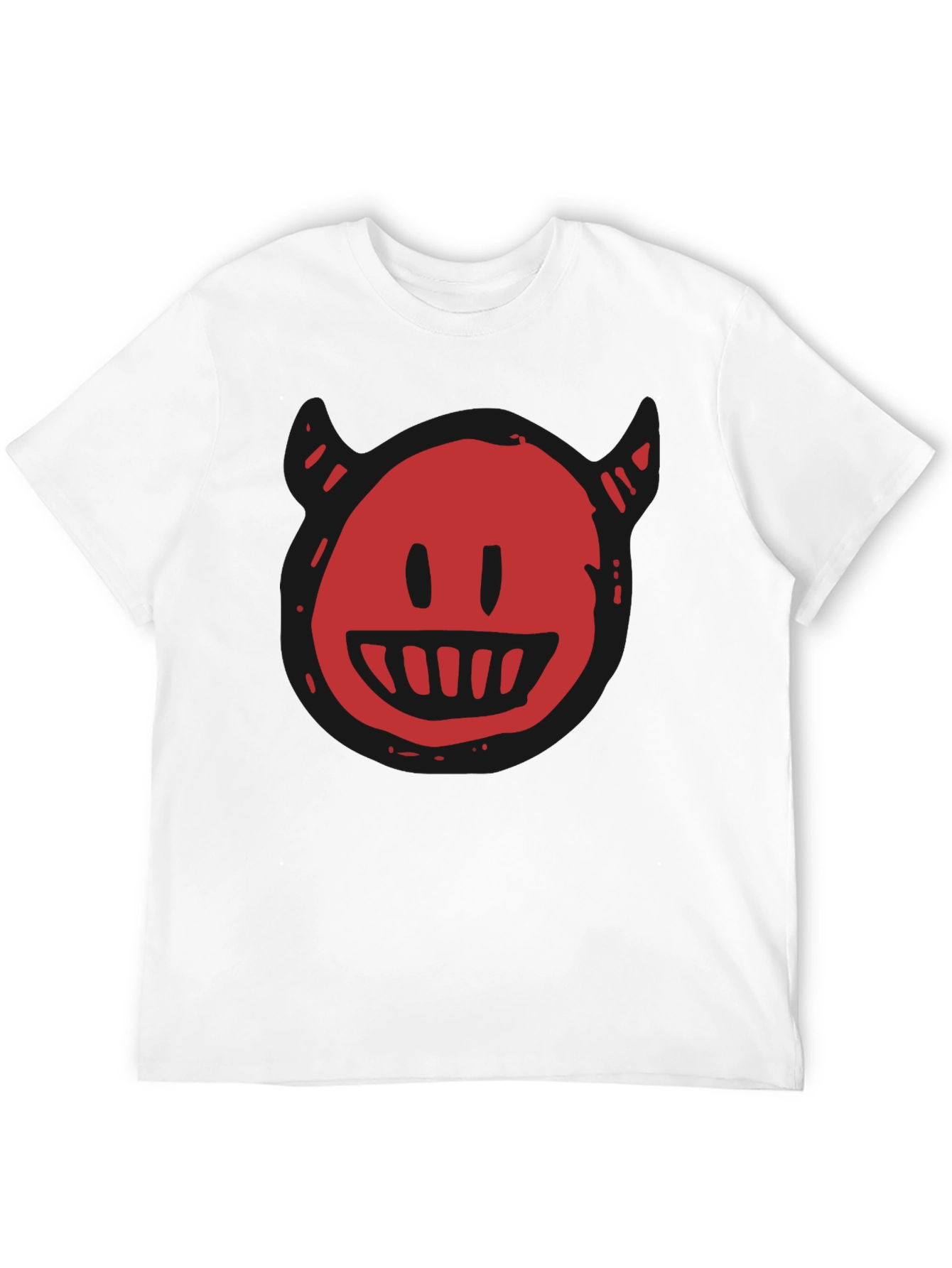 Devil Smiley Graphic T-Shirt - Mens