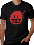 Devil Smiley Graphic T-Shirt - Mens