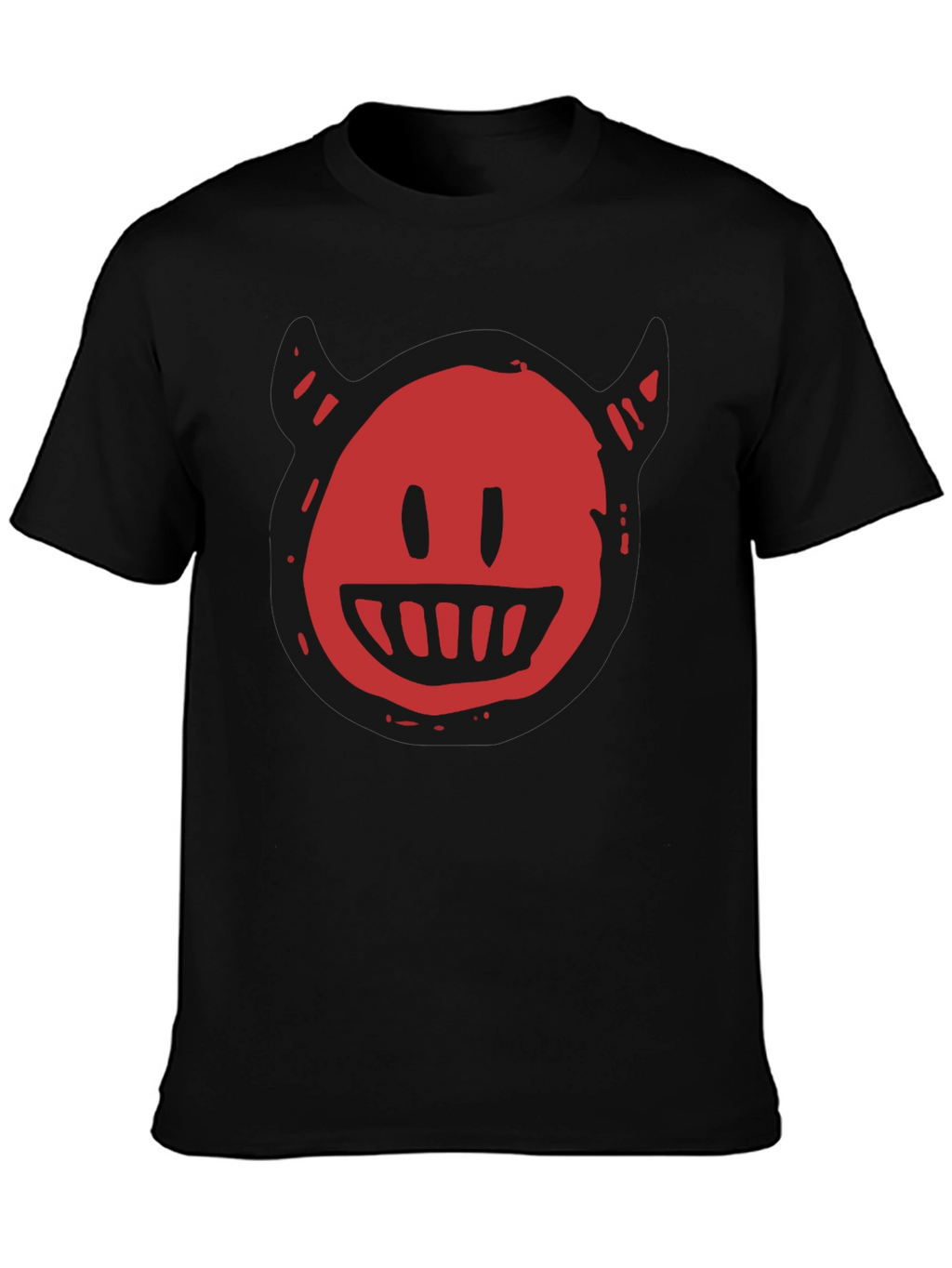 Devil Smiley Graphic T-Shirt - Mens