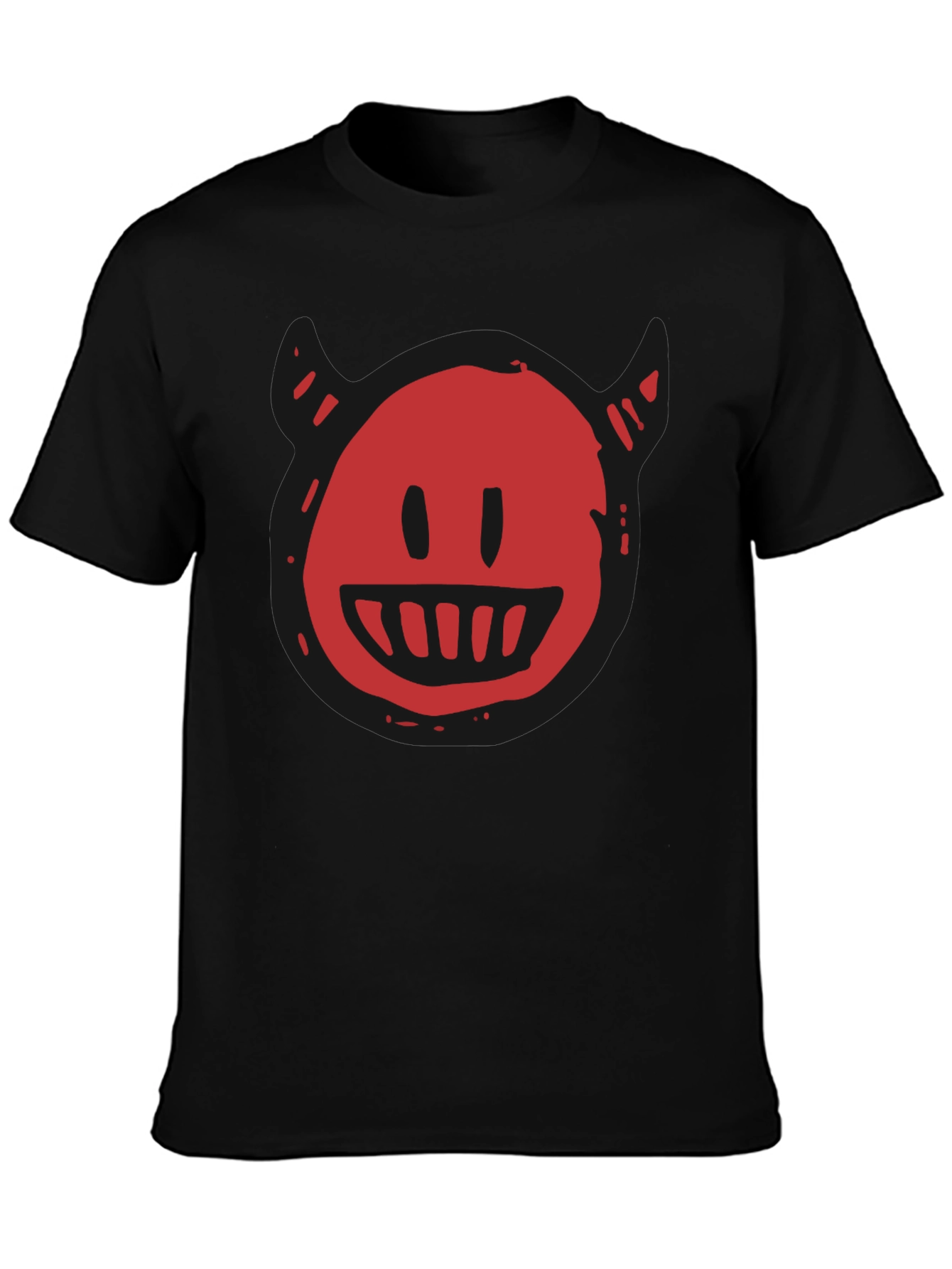 Devil Smiley Graphic T-Shirt - Mens