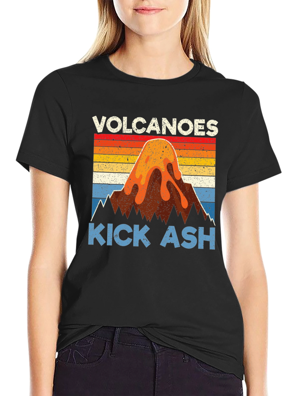Volcanoes Kick Ash Graphic T-Shirt