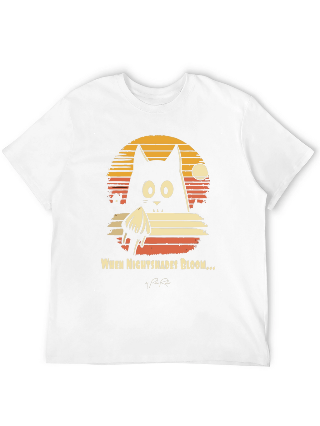 Nightshades Bloom T-Shirt Black Cat Tee