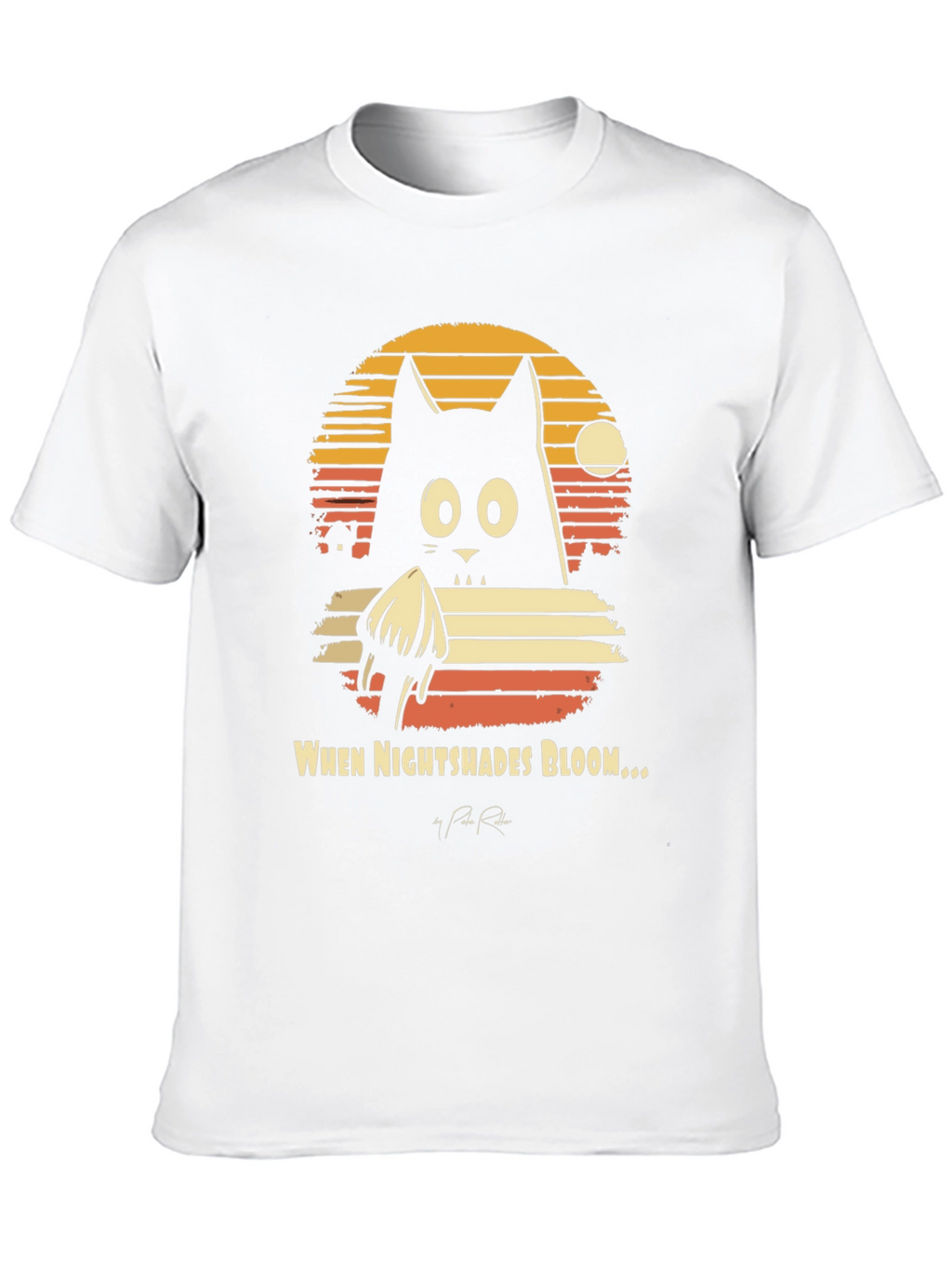 Nightshades Bloom T-Shirt Black Cat Tee
