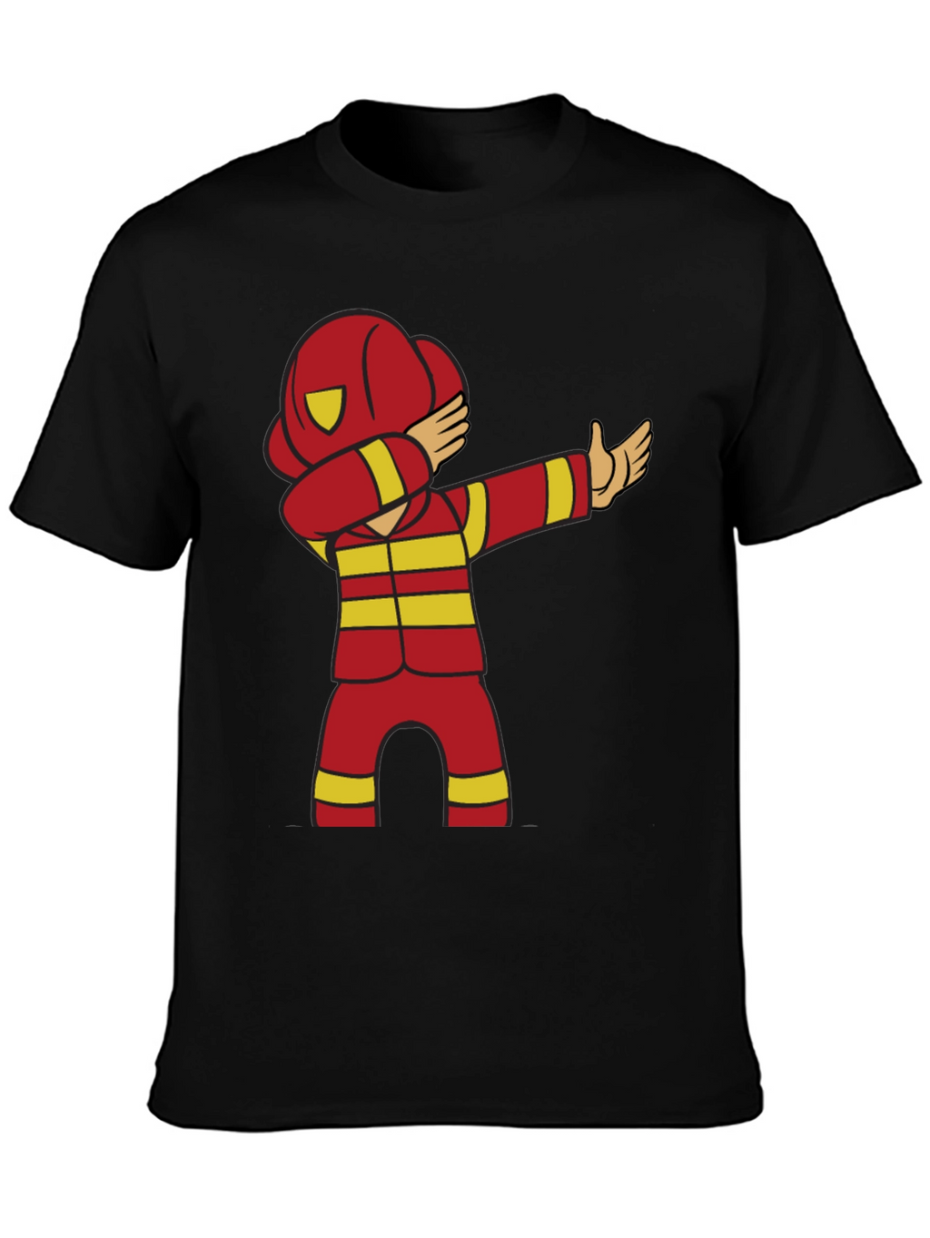 Cartoon Firefighter Dabbing T-Shirt