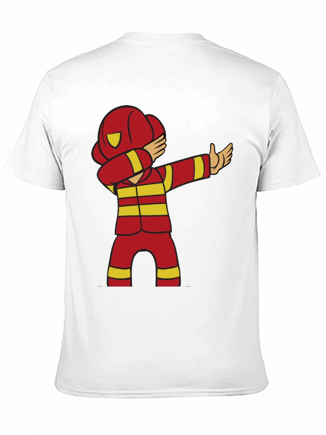 Cartoon Firefighter Dabbing T-Shirt