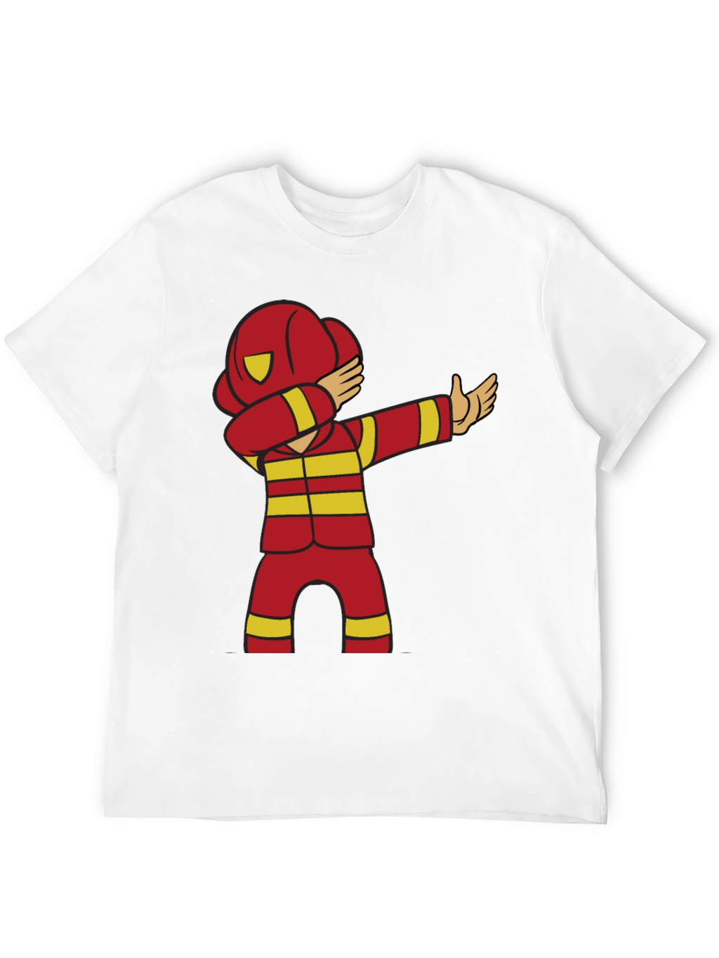 Cartoon Firefighter Dabbing T-Shirt