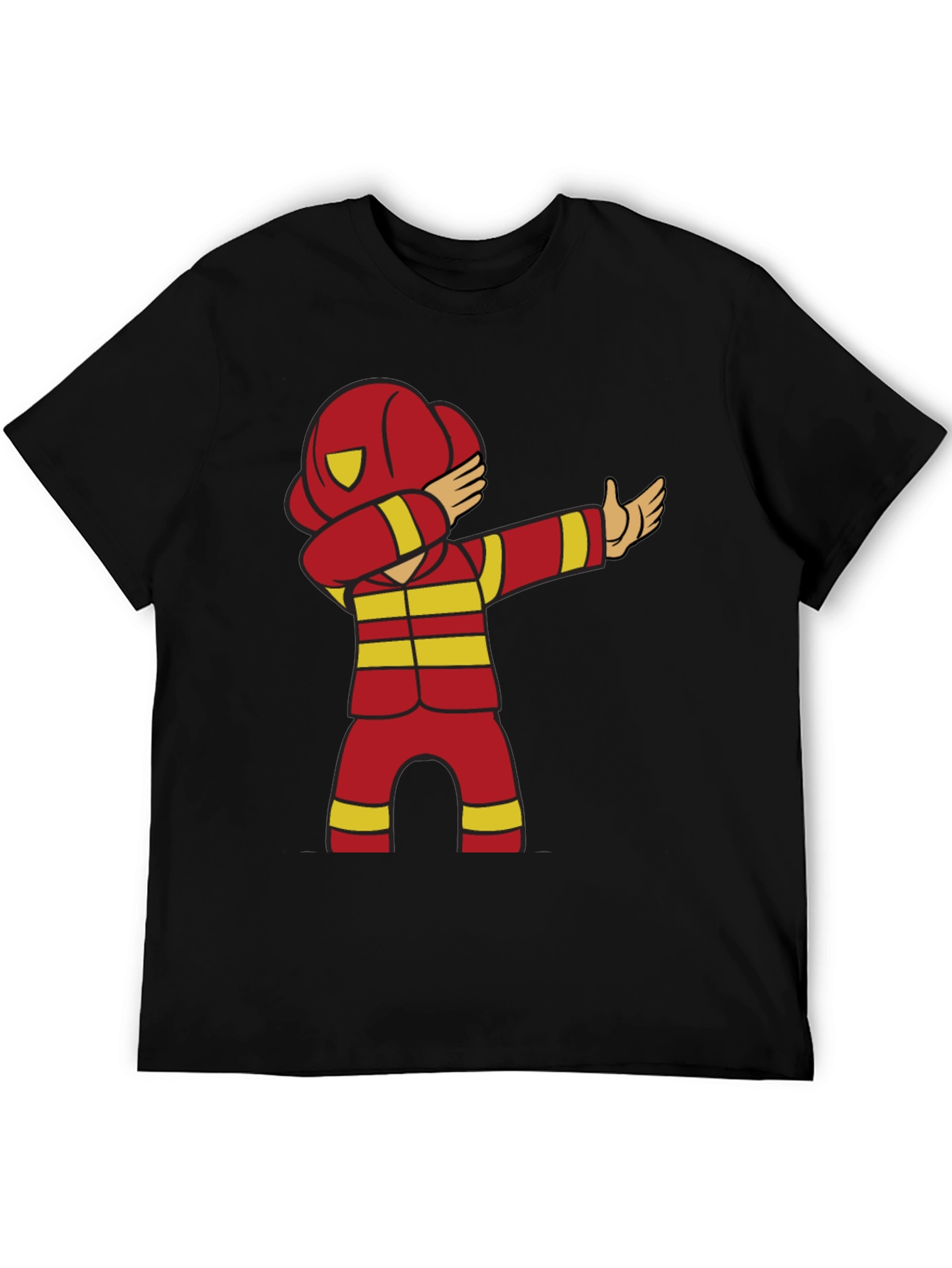 Cartoon Firefighter Dabbing T-Shirt