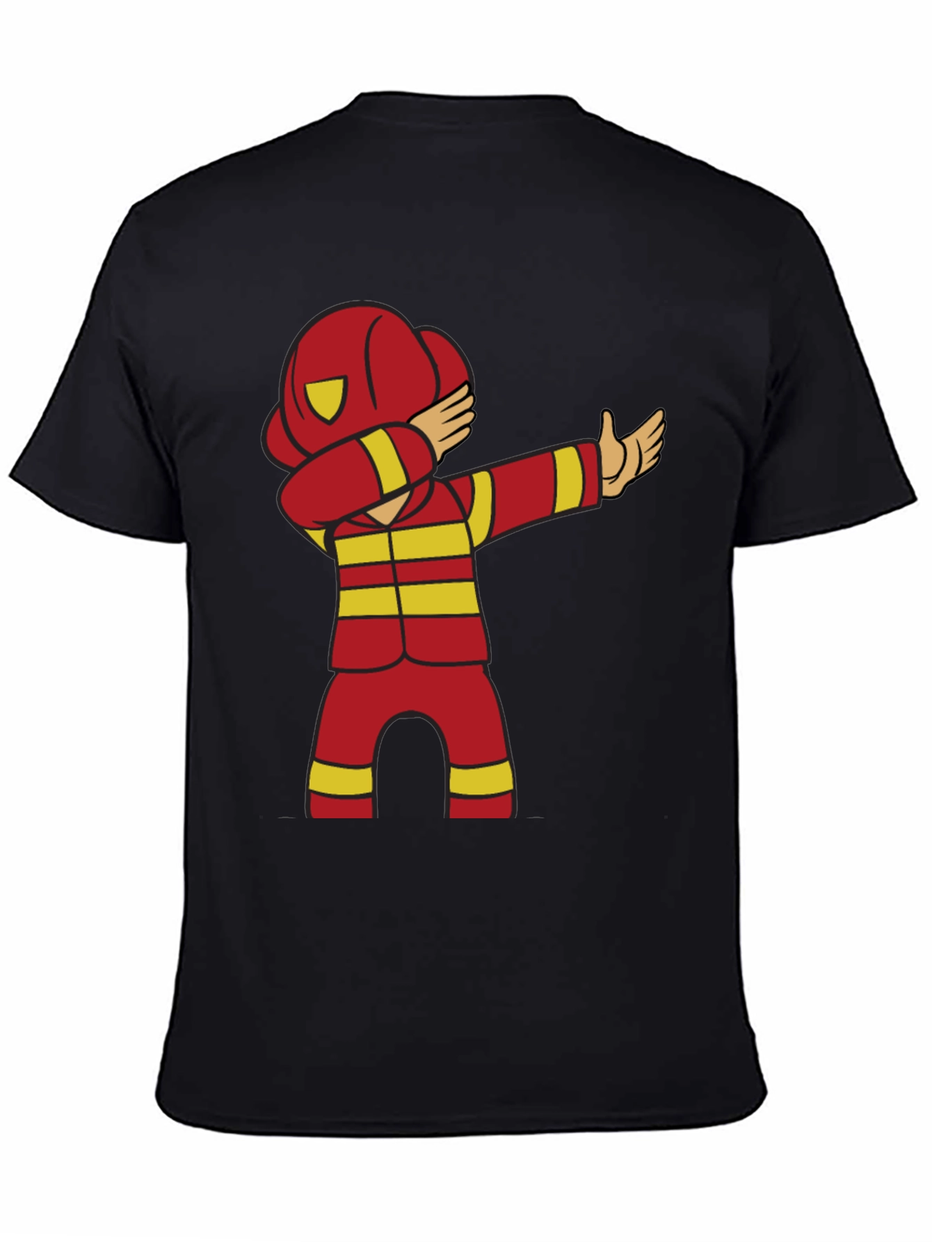 Cartoon Firefighter Dabbing T-Shirt