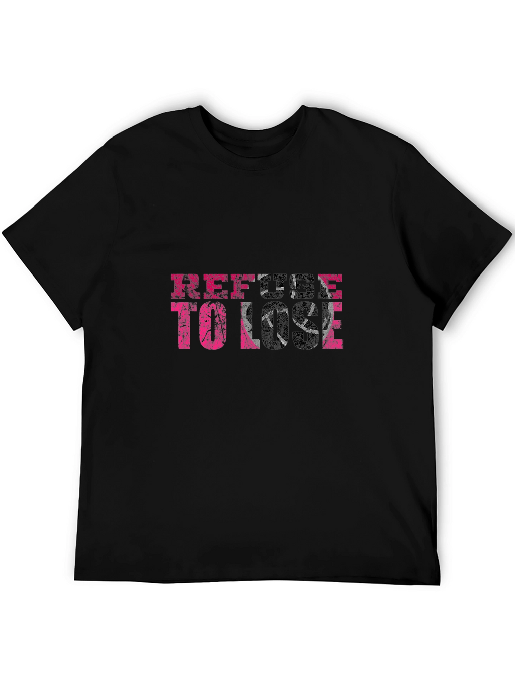 Refuse To Lose Graphic Tee - Black T-Shirt