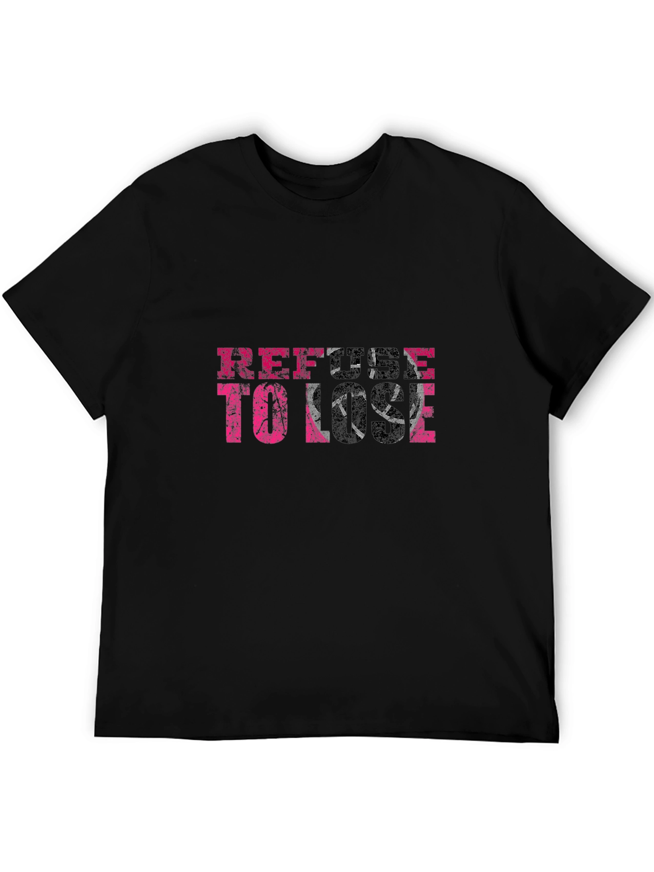 Refuse To Lose Graphic Tee - Black T-Shirt