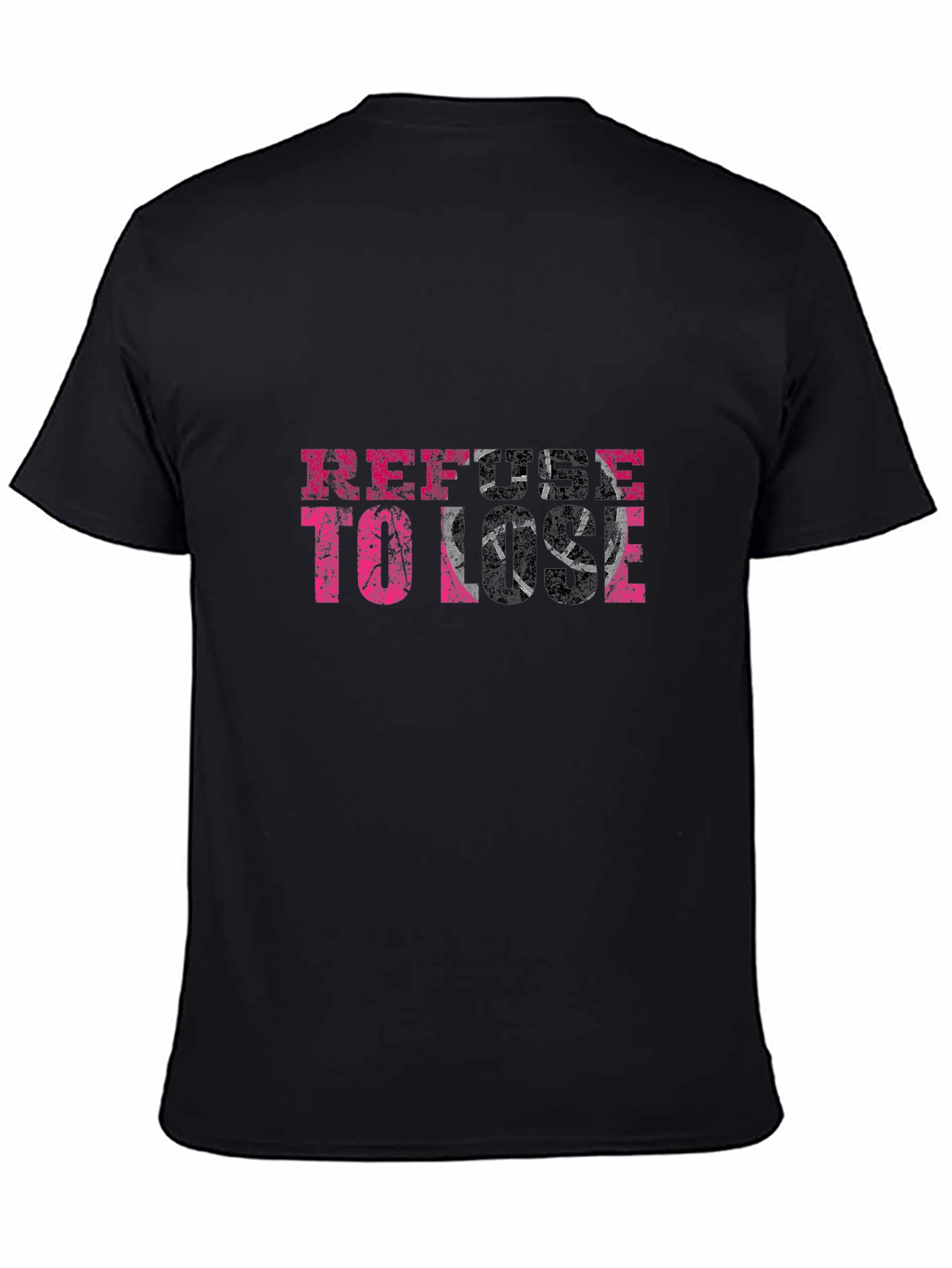 Refuse To Lose Graphic Tee - Black T-Shirt