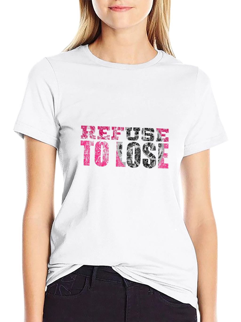Refuse To Lose Graphic Tee - Black T-Shirt