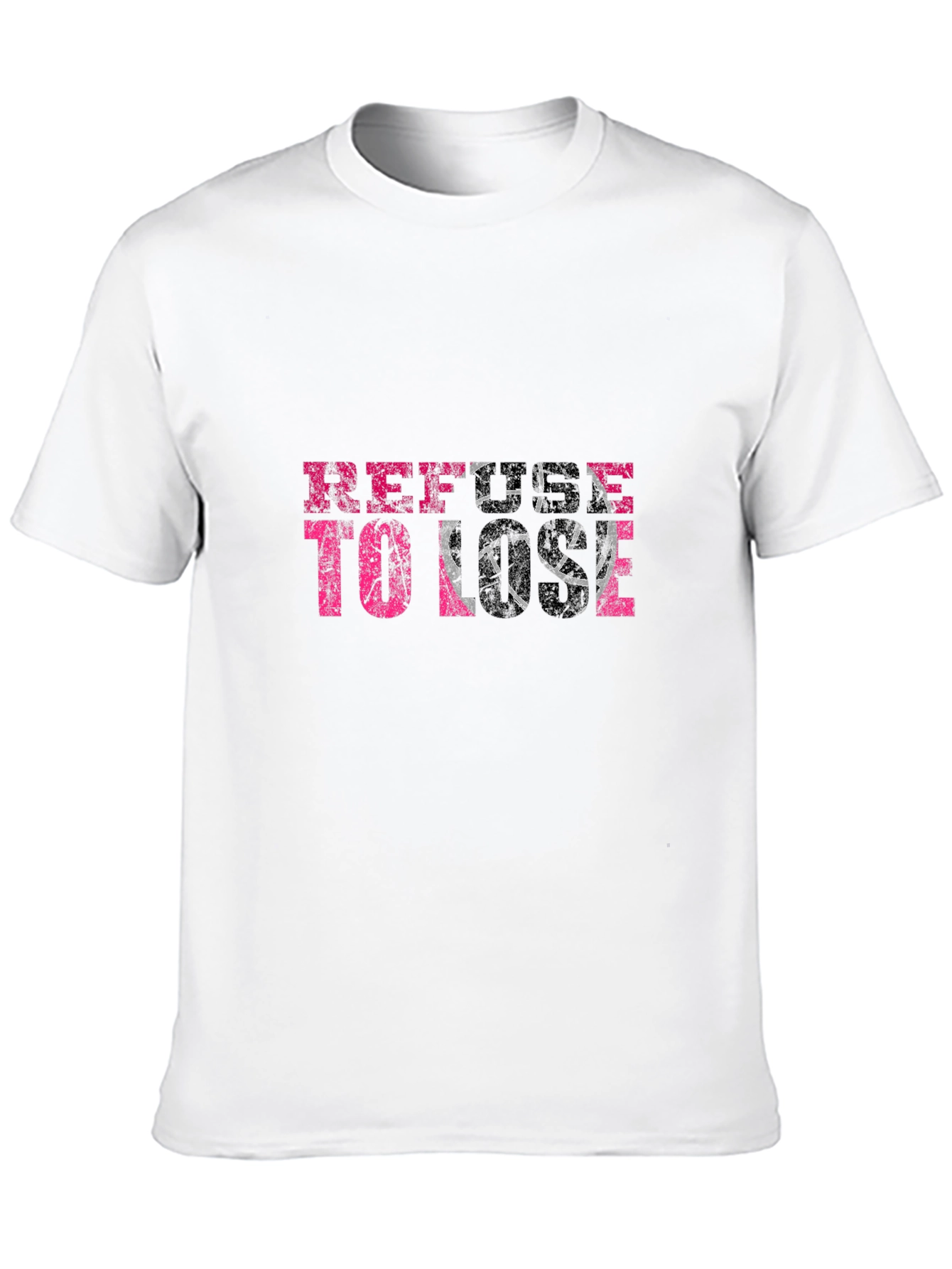 Refuse To Lose Graphic Tee - Black T-Shirt