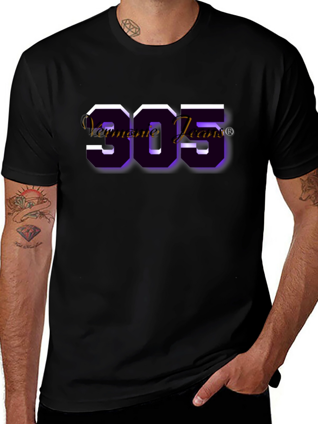 Bold 905 Graphic Tee - Stylish Black T-Shirt