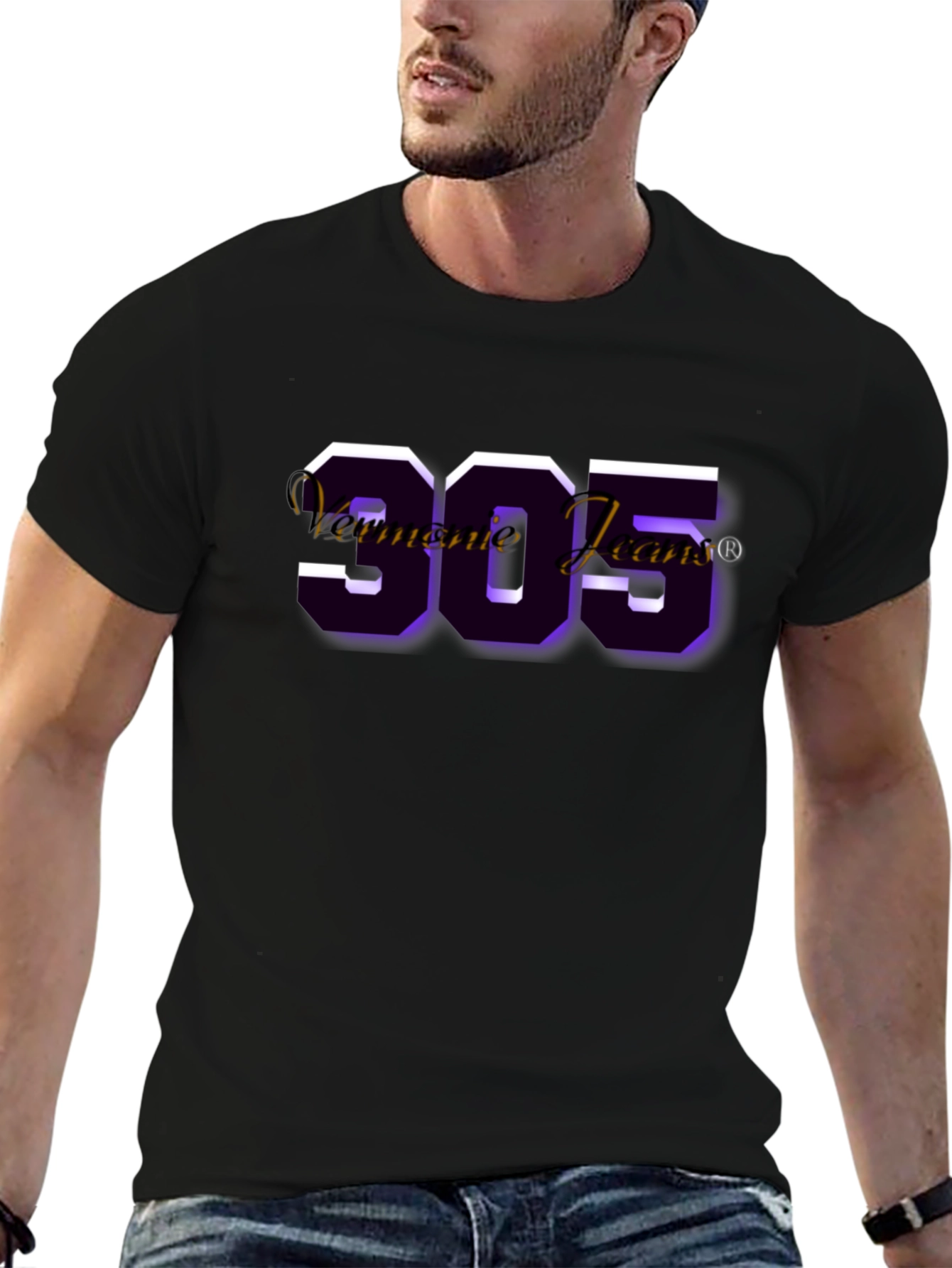 Bold 905 Graphic Tee - Stylish Black T-Shirt