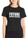 Future Graphic Designer T-Shirt - Black Cotton Tee