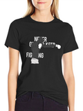 Never Give Up Boxing Graphic Tee
