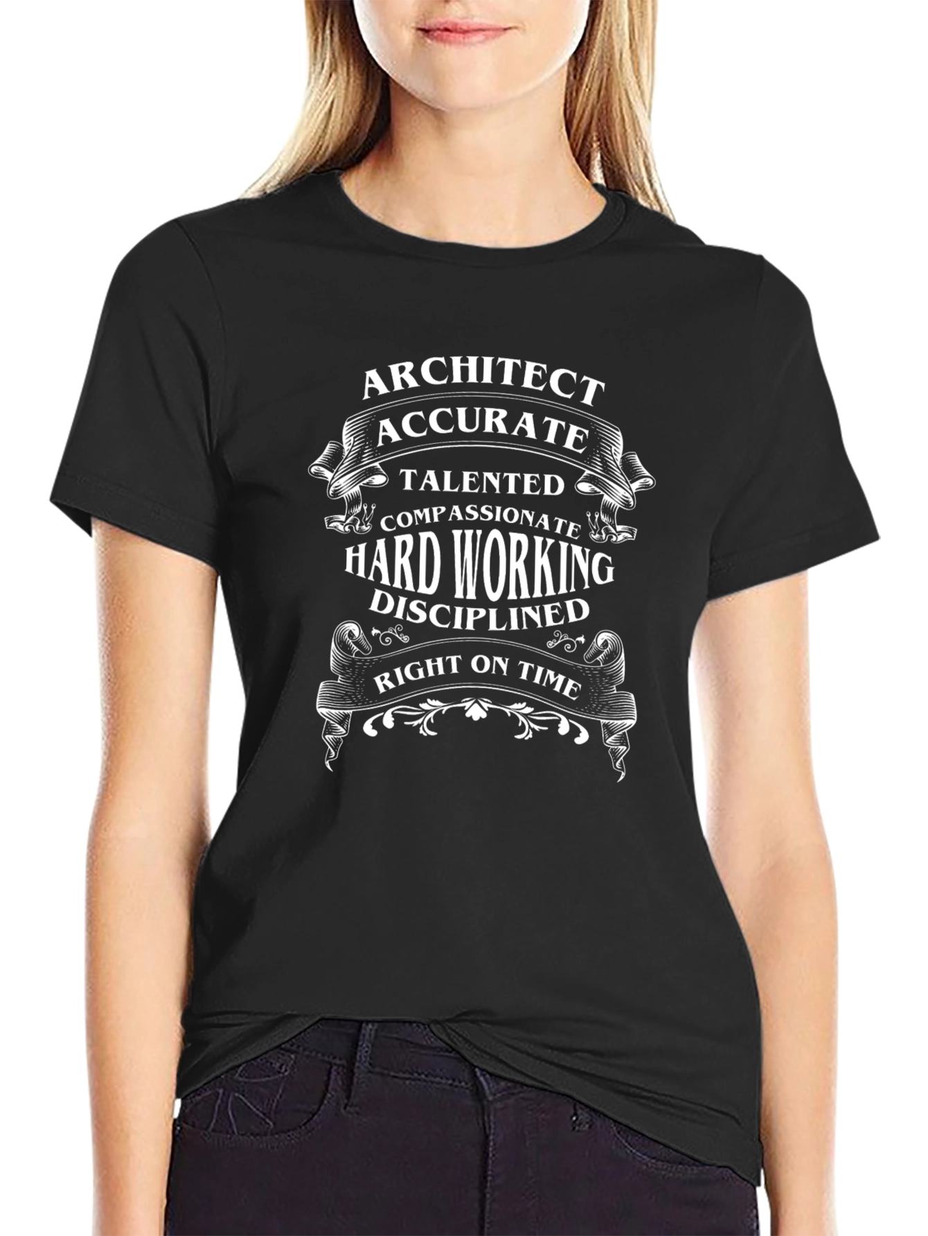Architect T-Shirt - Accurate Talented & Hard Working