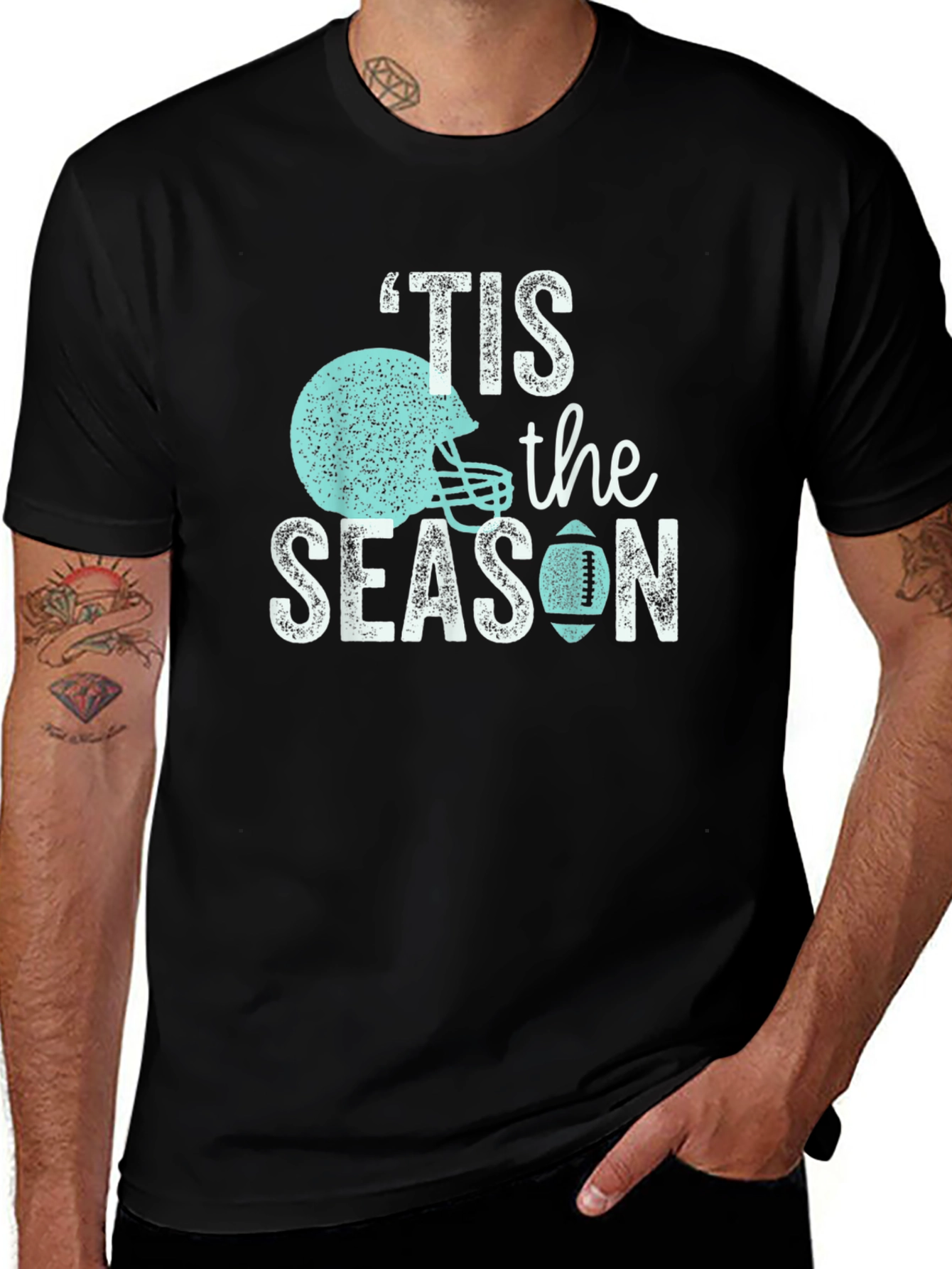Tis the Season Football T-Shirt - Game Day Apparel