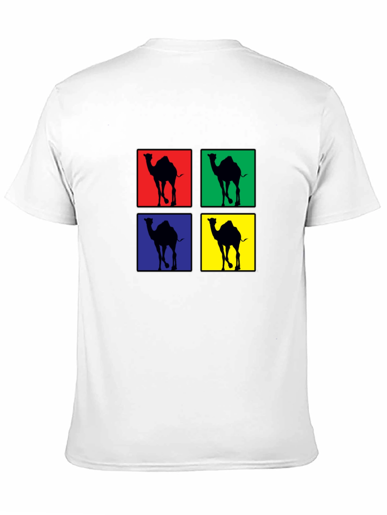 Camel Pop Art Black T-Shirt