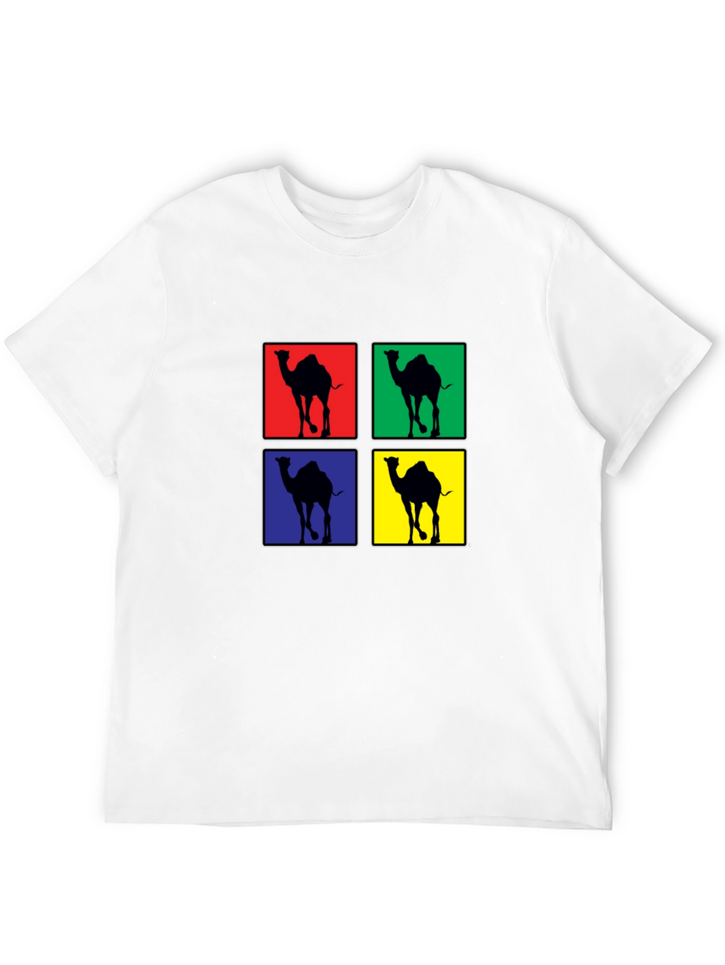 Camel Pop Art Black T-Shirt