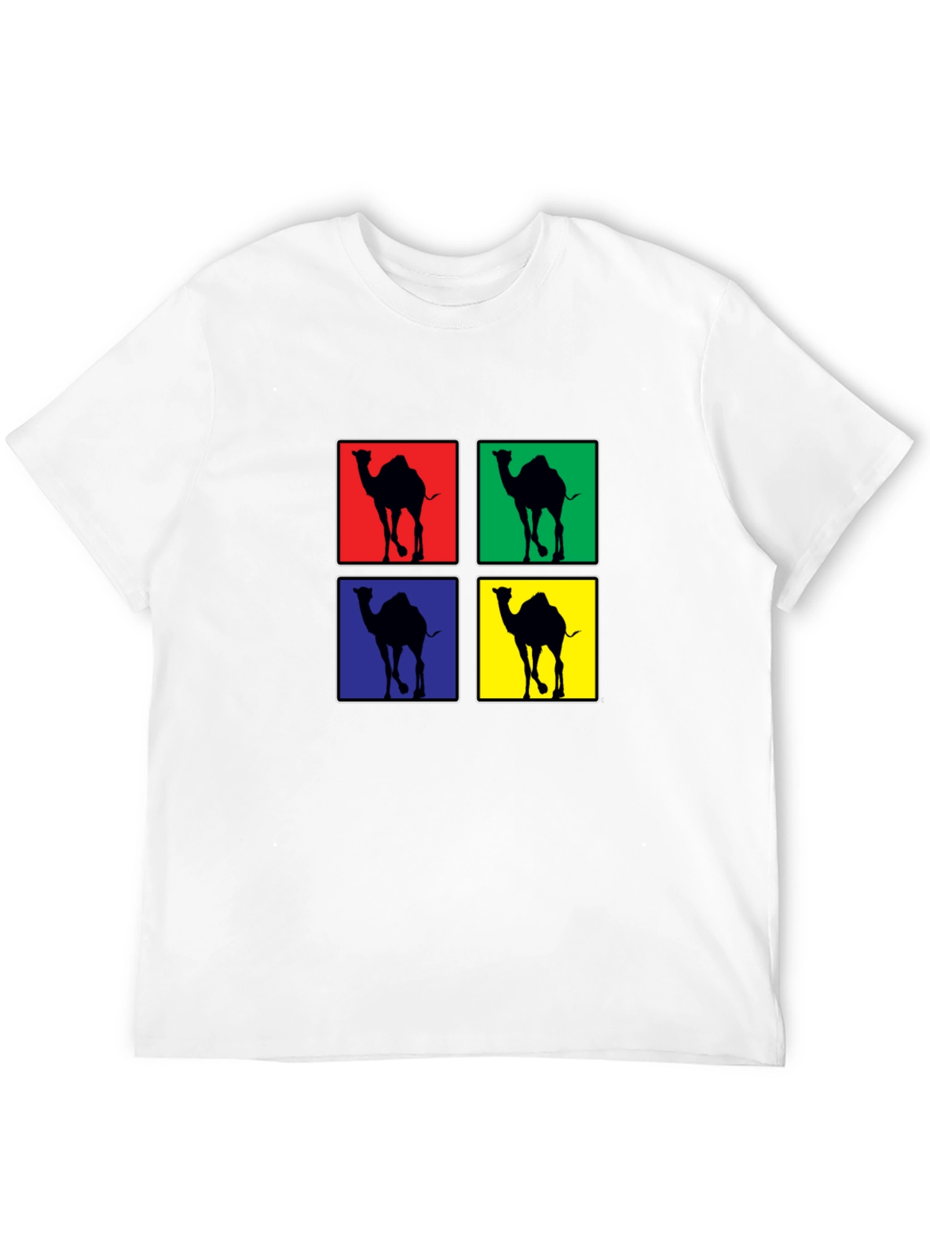 Camel Pop Art Black T-Shirt