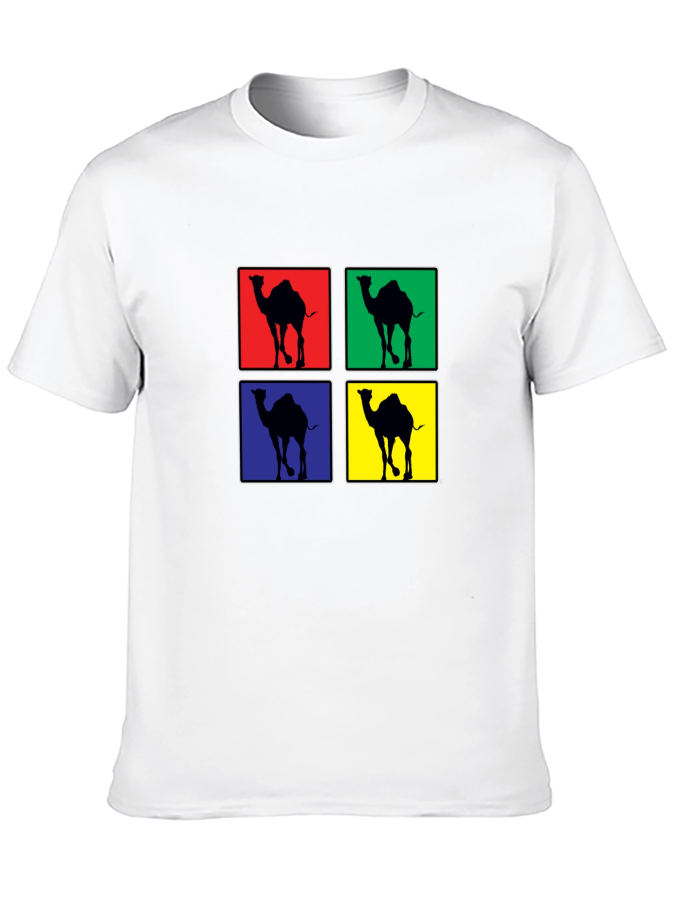 Camel Pop Art Black T-Shirt