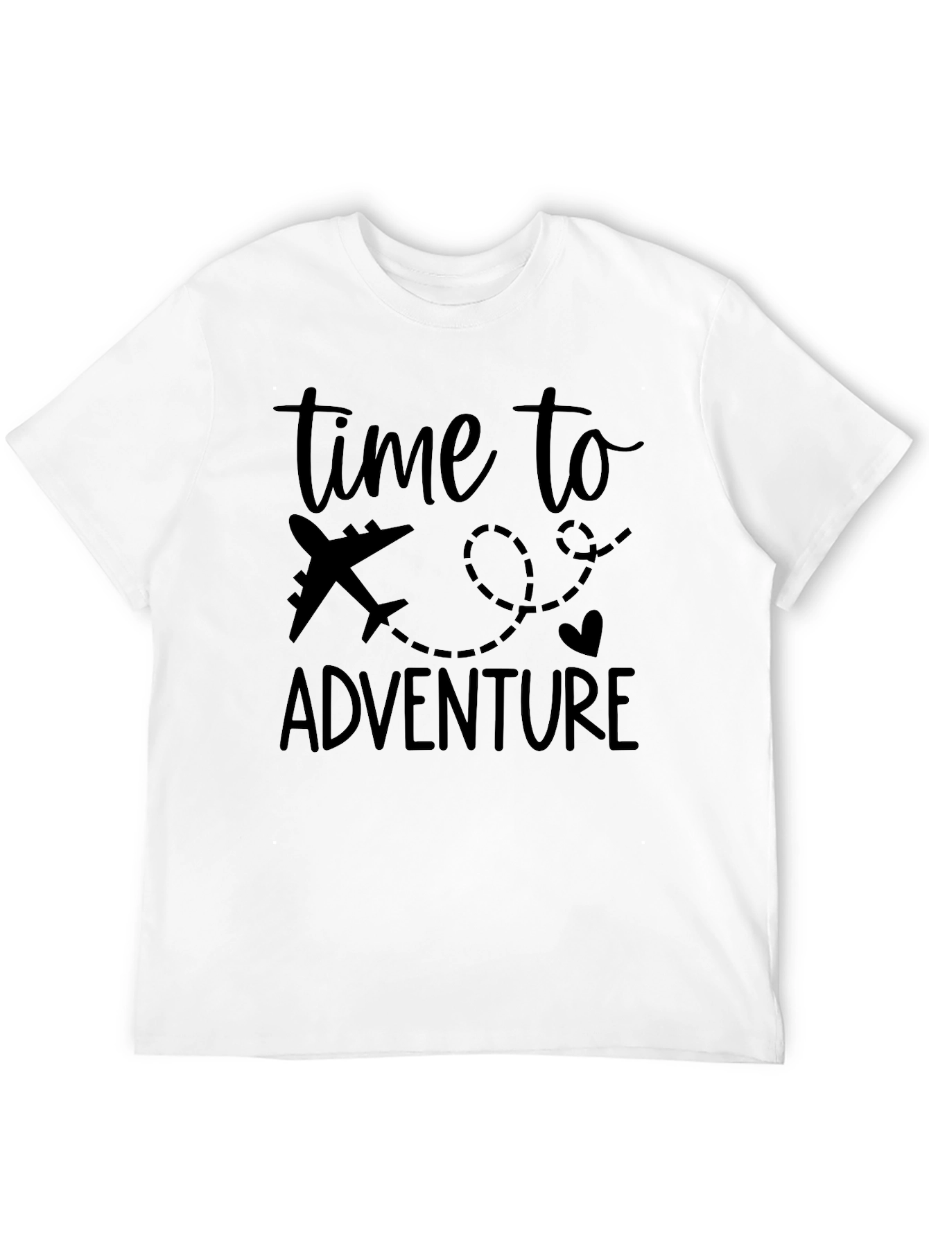 Time To Adventure Black T-Shirt